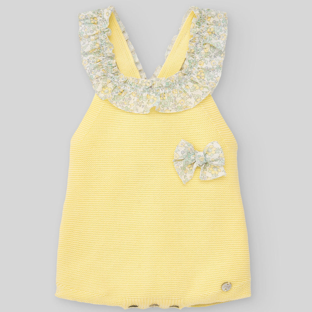 Yellow Knit Romper Aleli