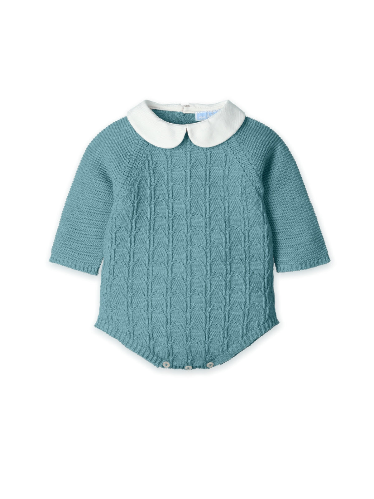 Peter Pan Collar Knitted Romper