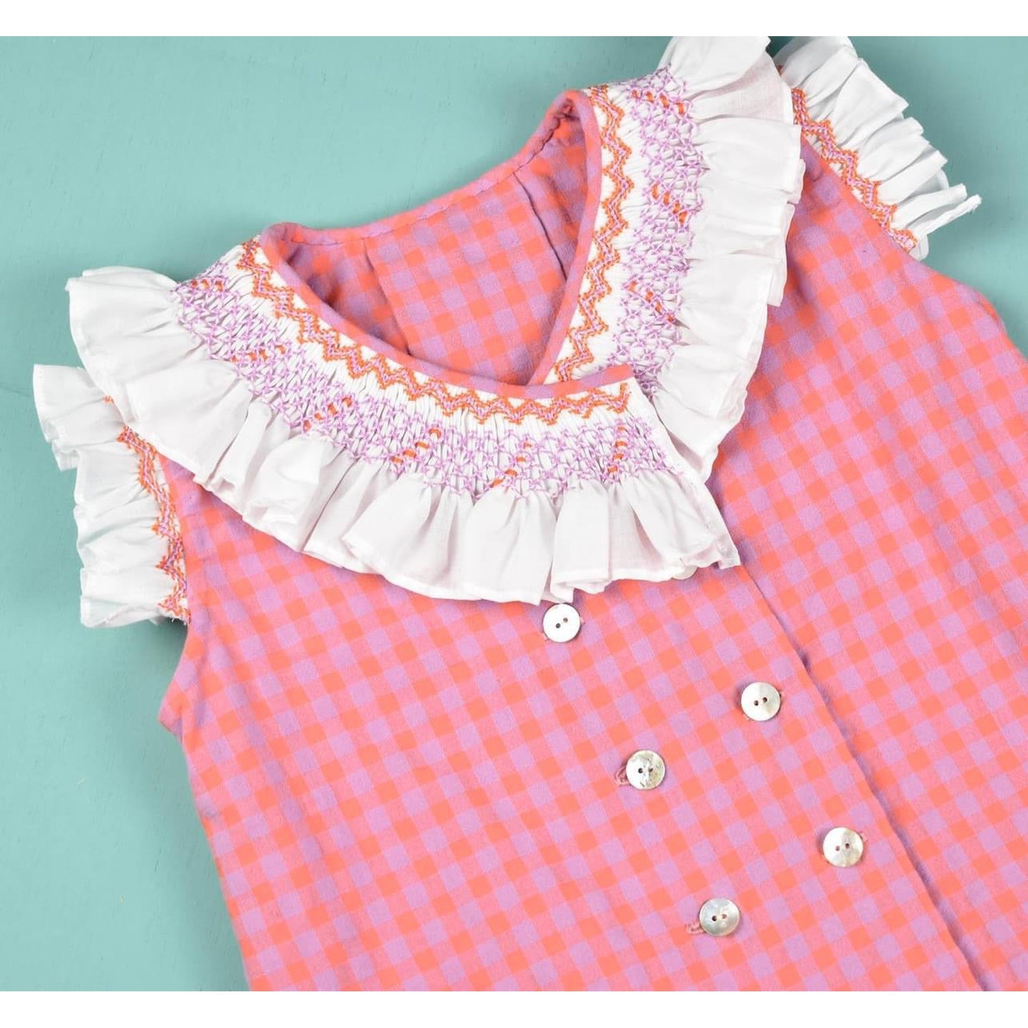 Lobster Hand Smocked Dress