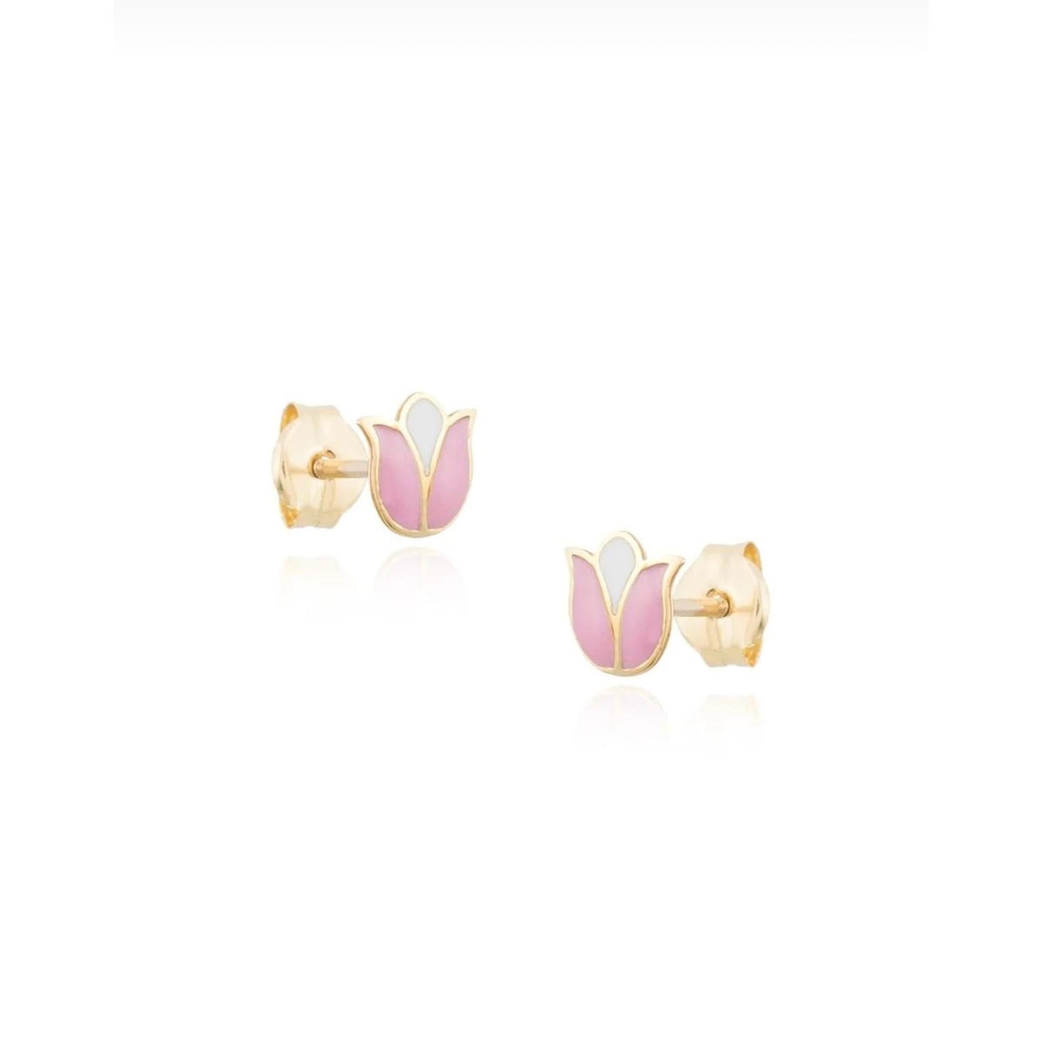 Tulip Gold Earrings