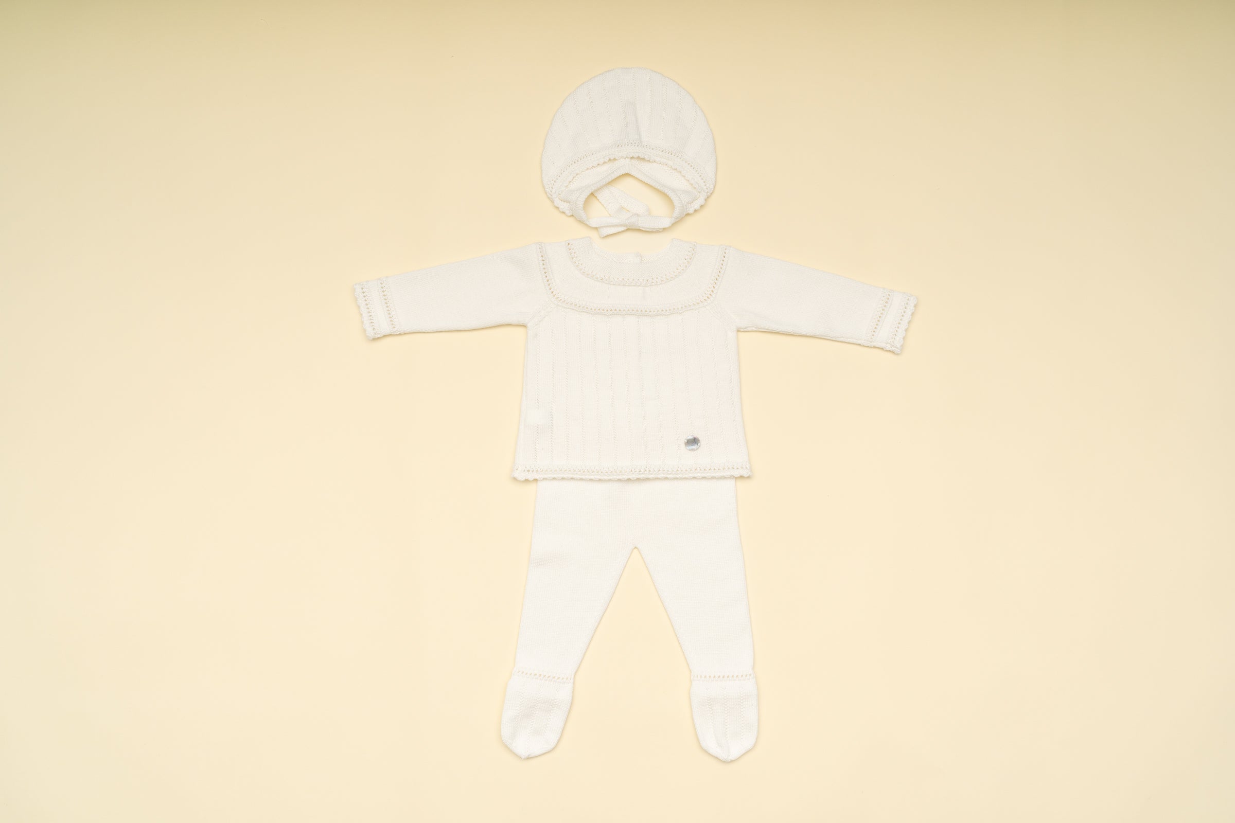 Beige Knitted Set