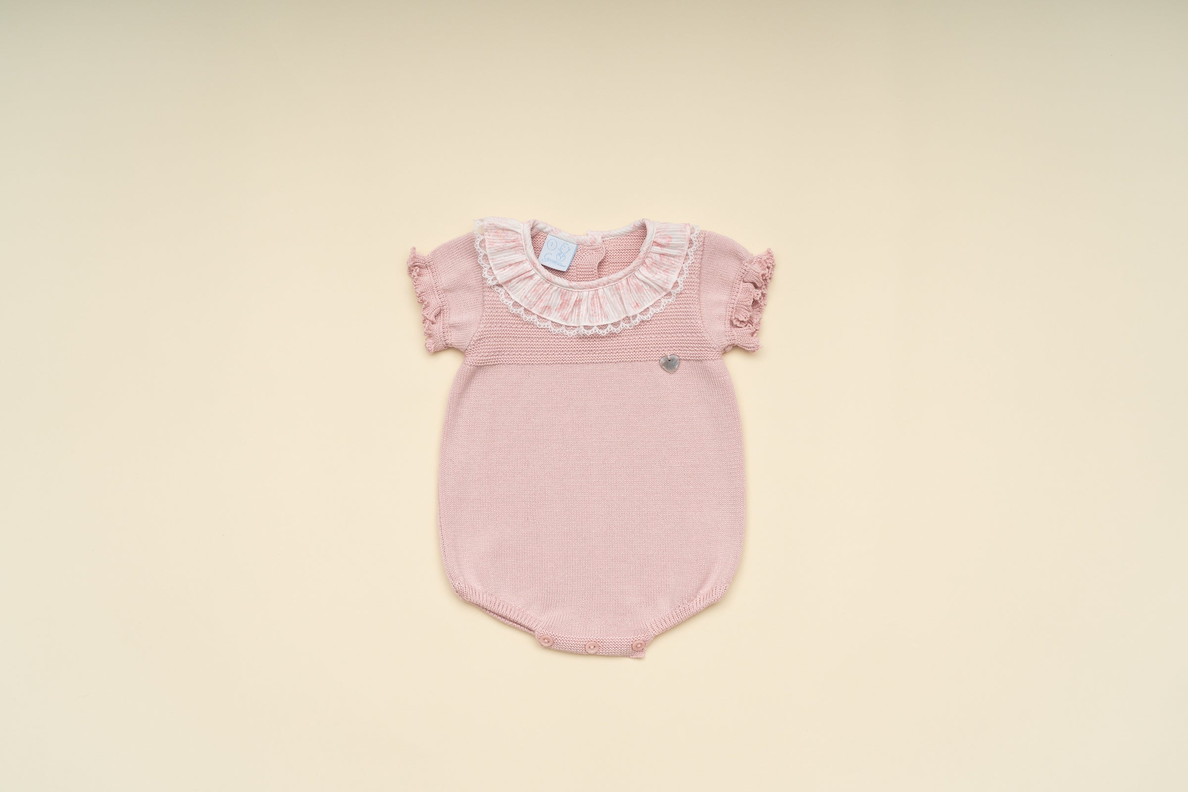 Collar Knitted Romper