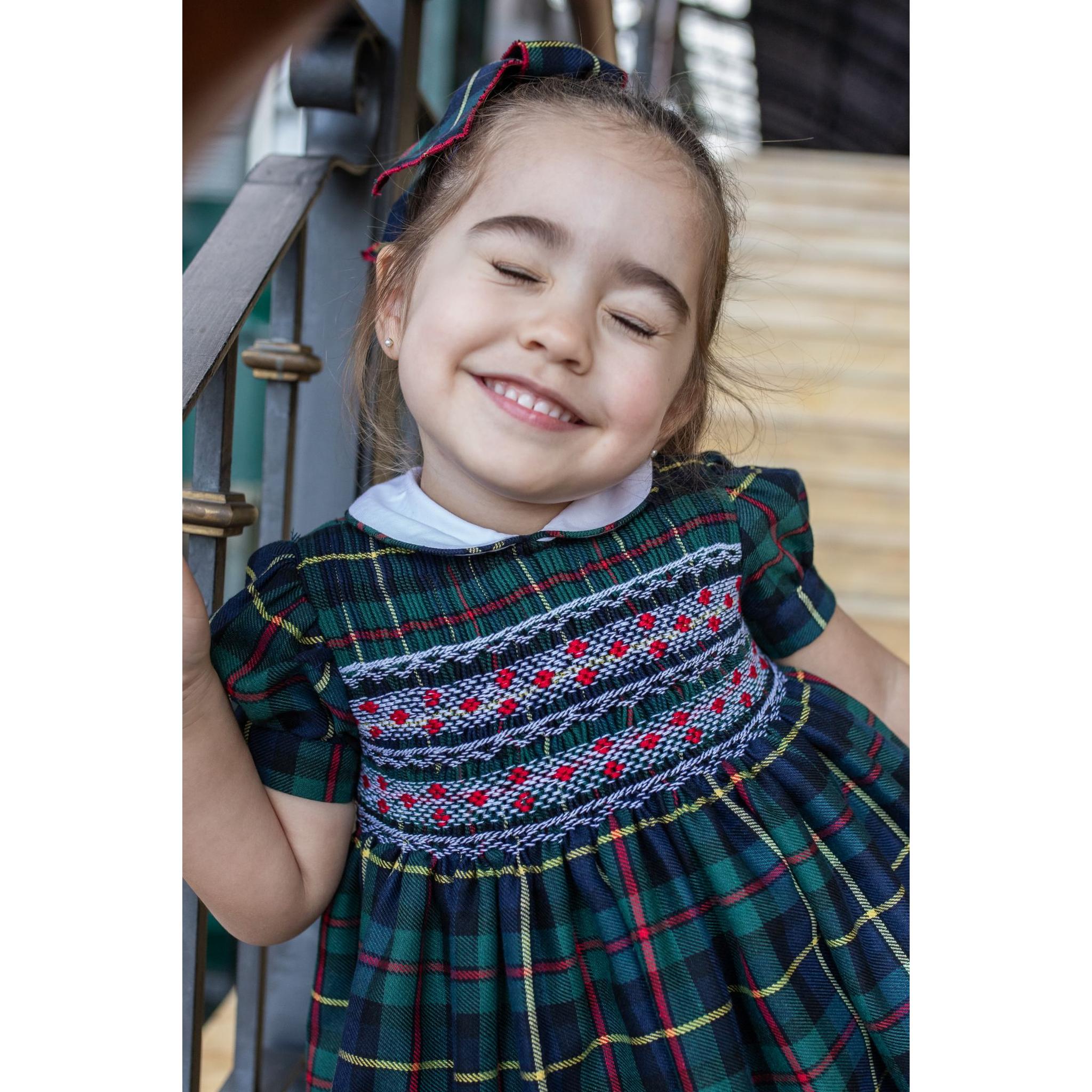 Clan Tartan Smocked Dress