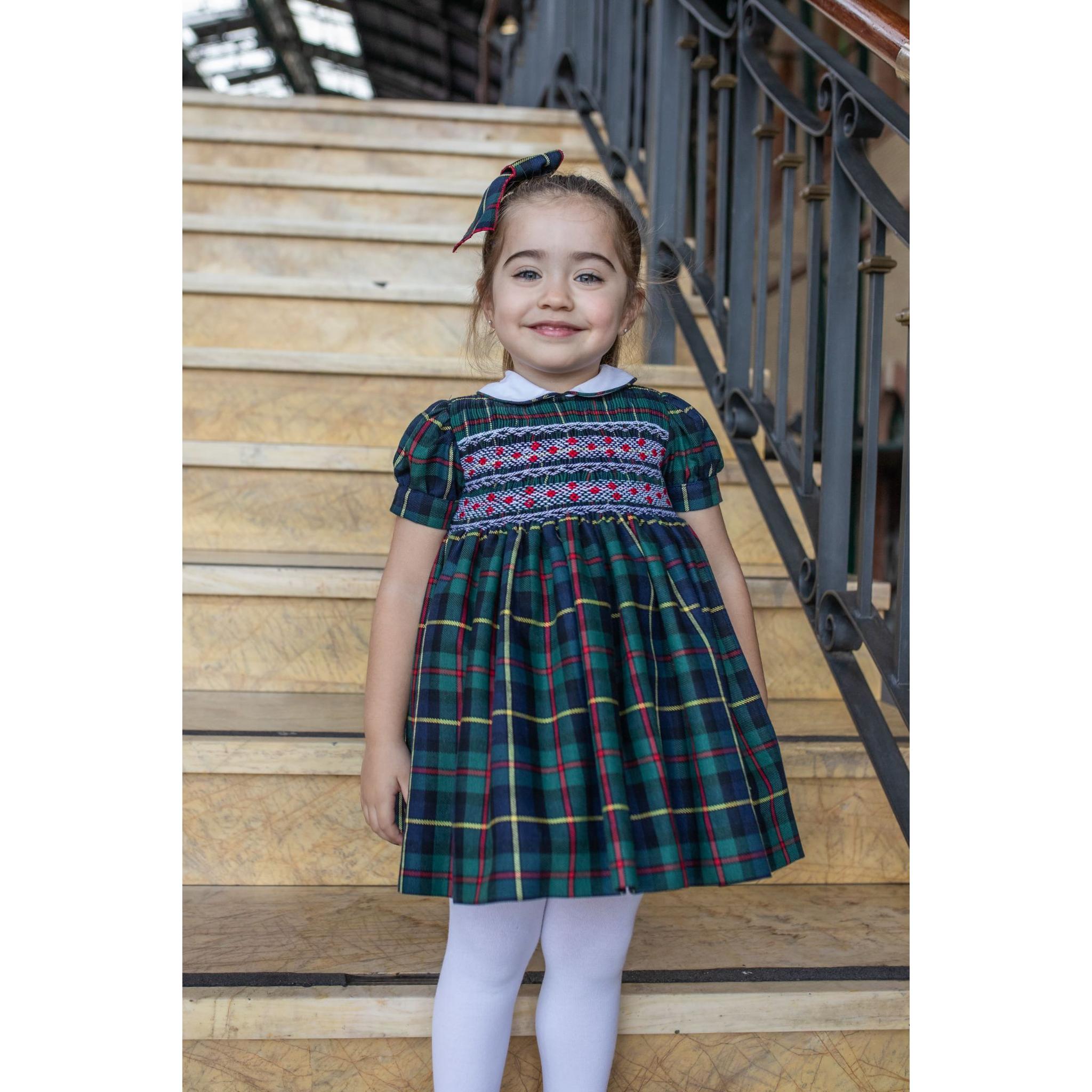 Clan Tartan Smocked Dress