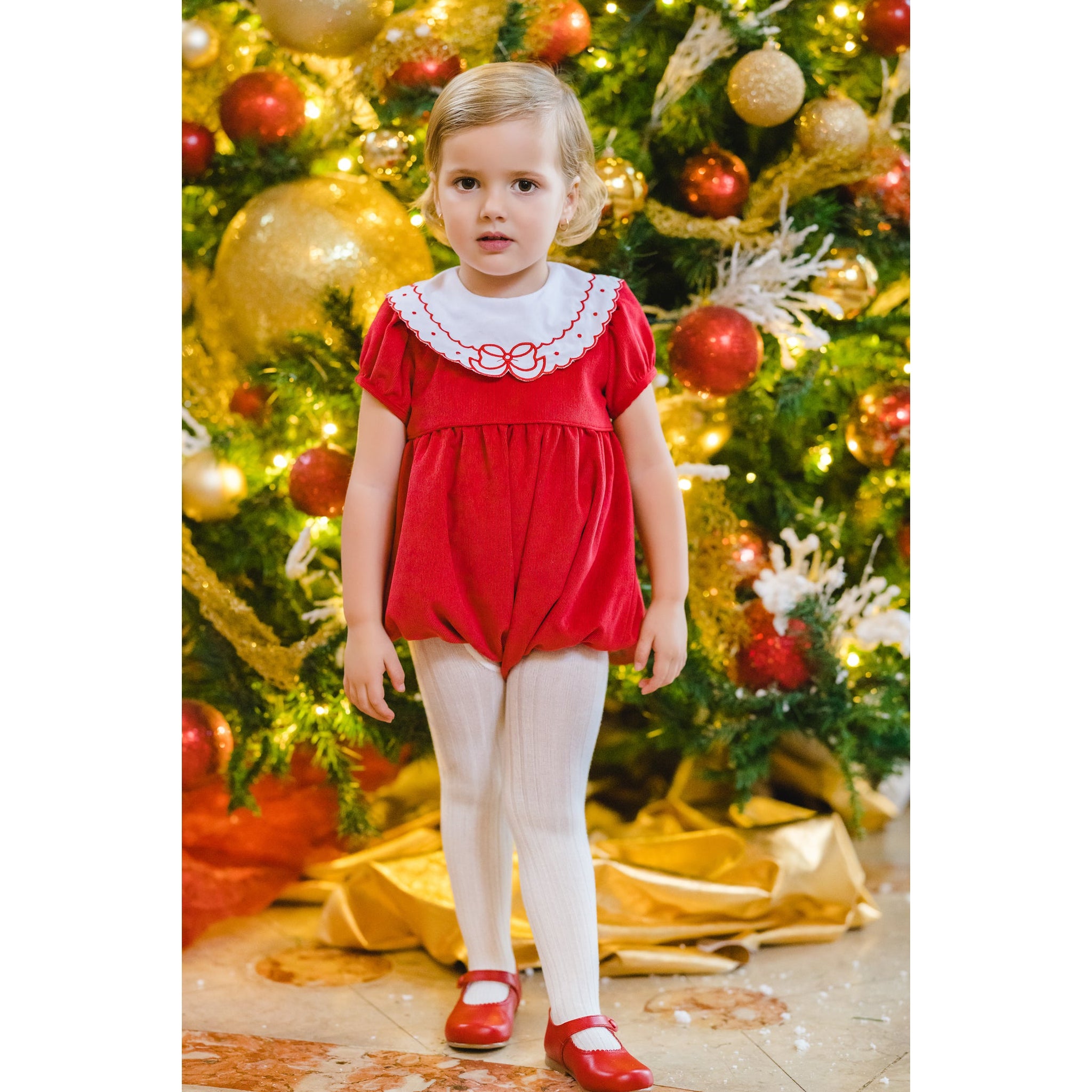 Christmas Eve Bow Romper