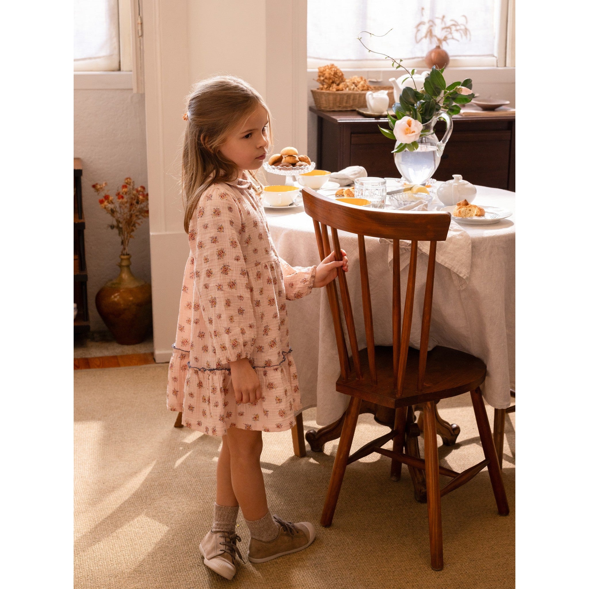 Dress floral organic cotton