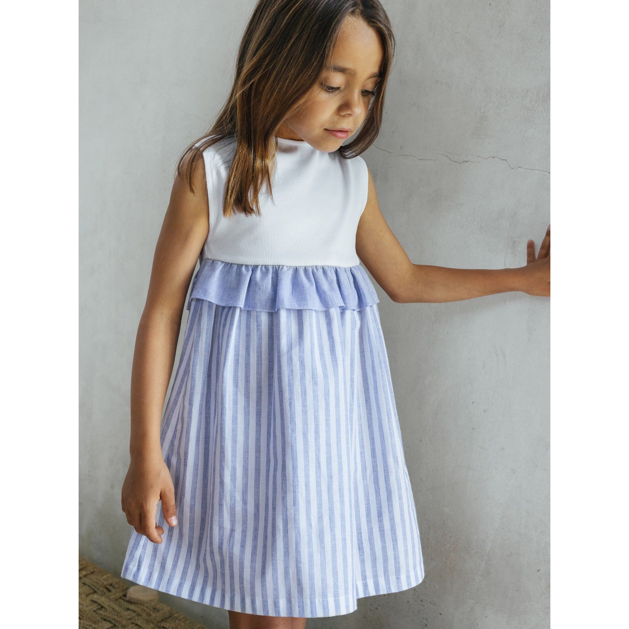 Linen Stripe Dress