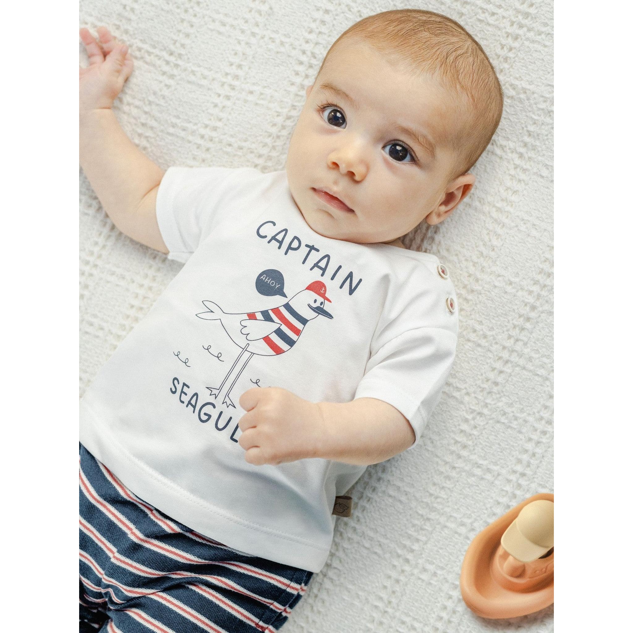 multi-coloured striped plush set - navy
