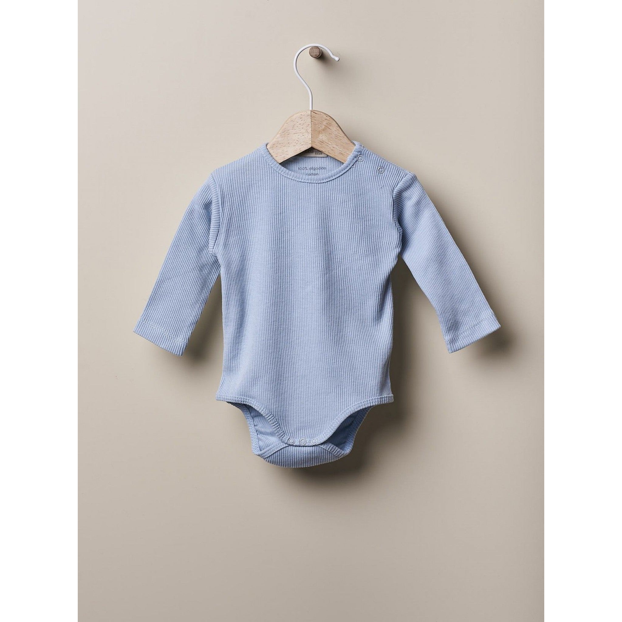 Long-sleeved cotton bodysuit + pant set