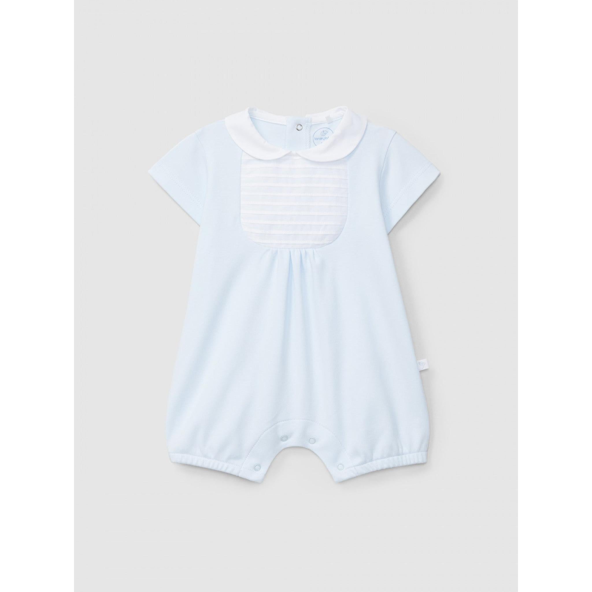 Short-leg romper with ribbed detail