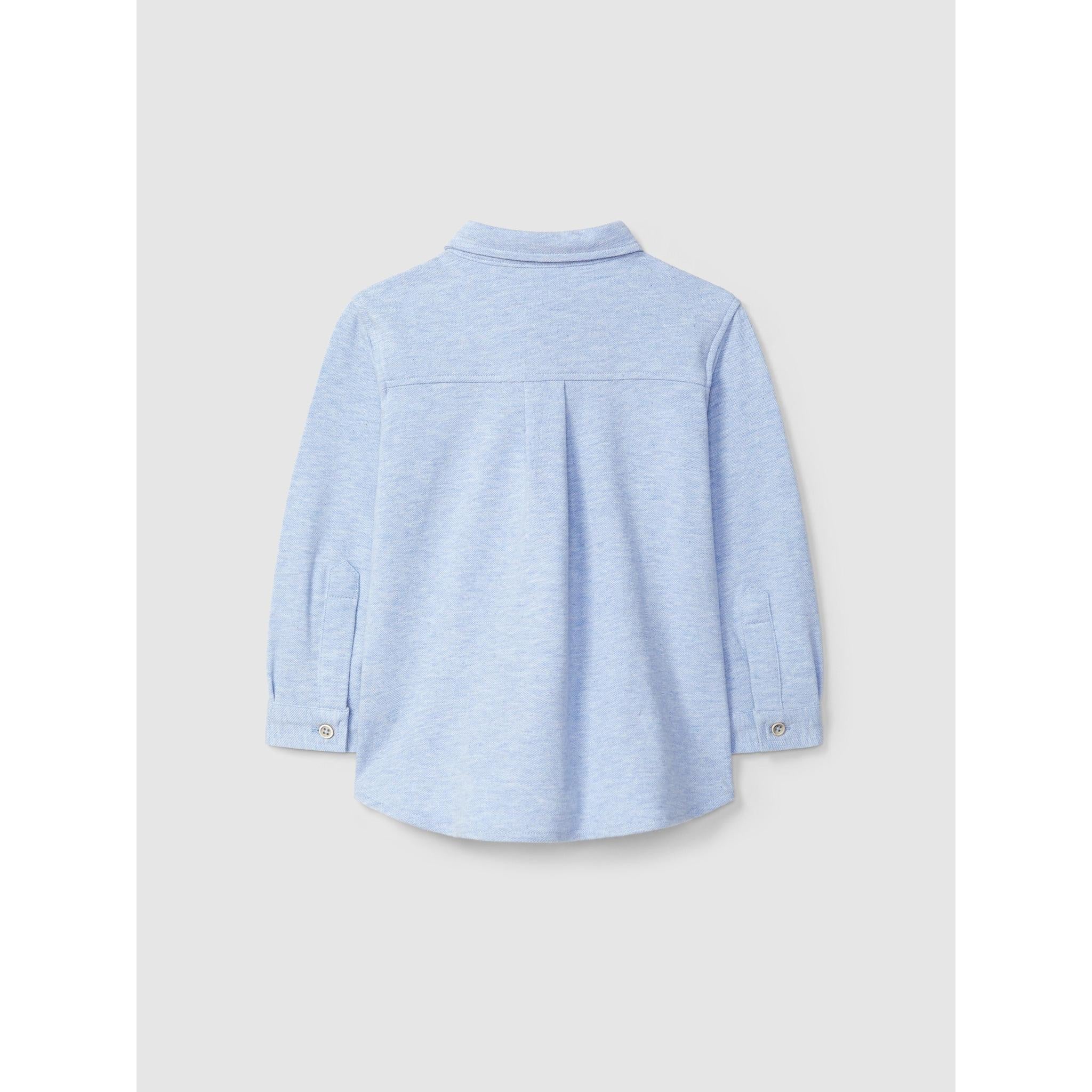 Piqué shirt with pocket