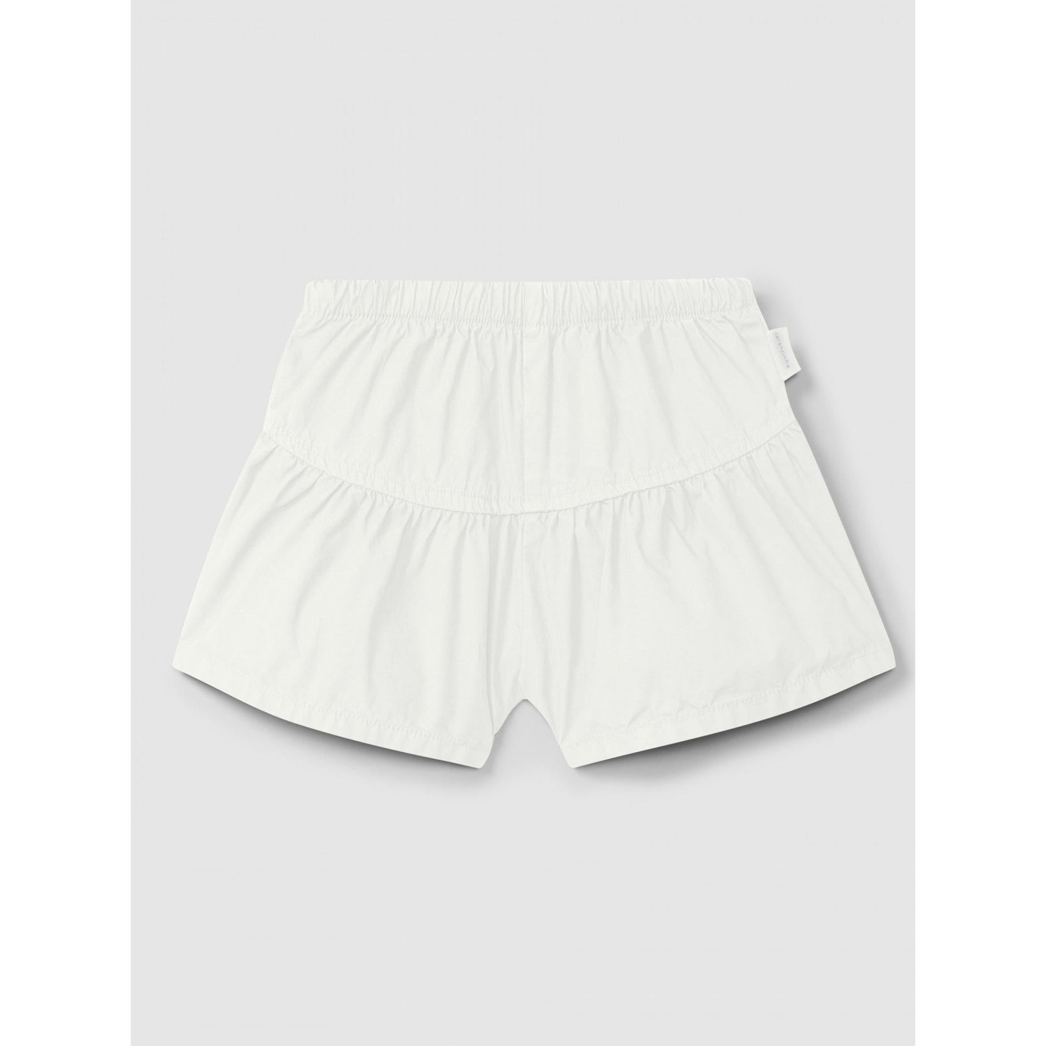 Plain twill pull-up shorts