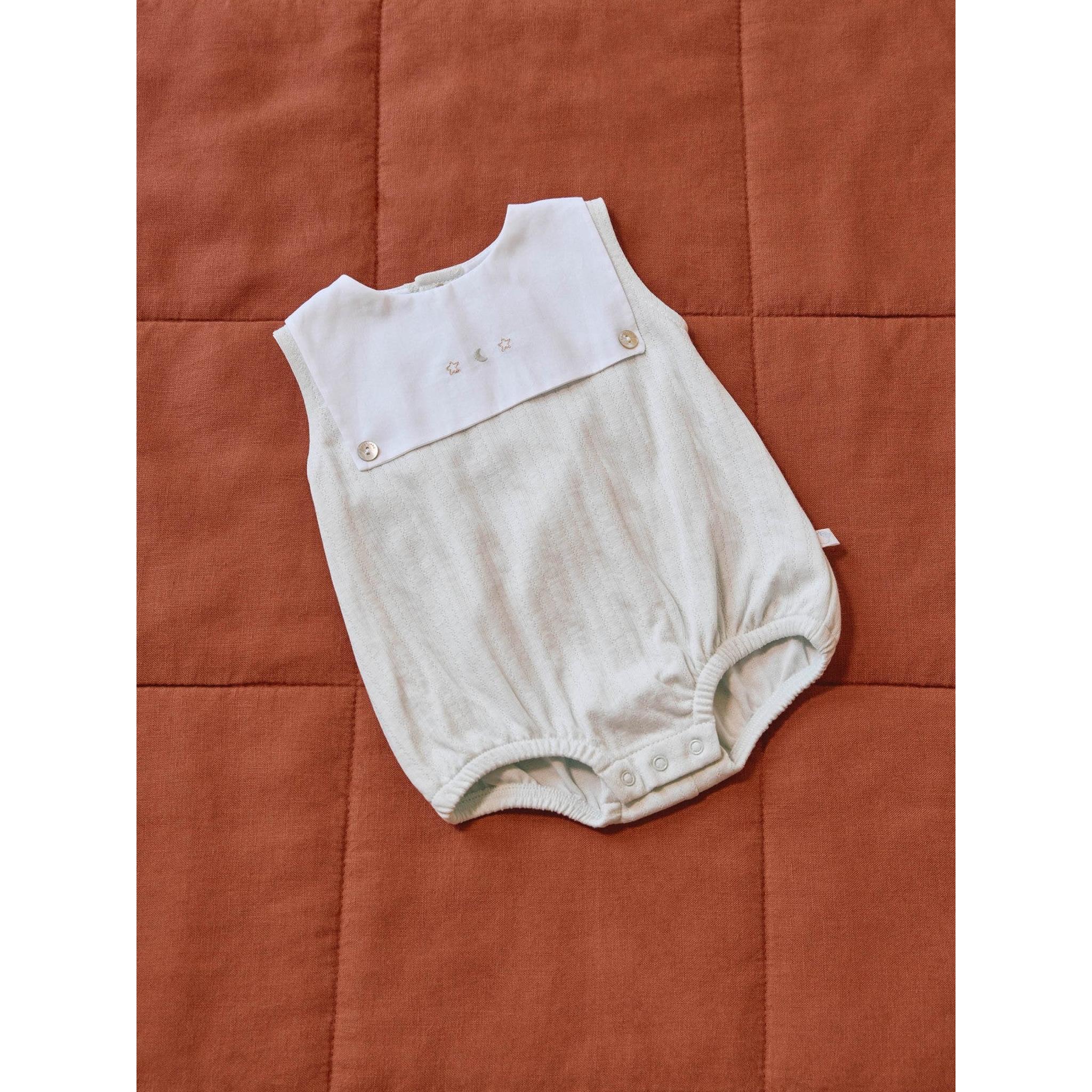 Shortie in organic cotton with embroidered detail - Stars