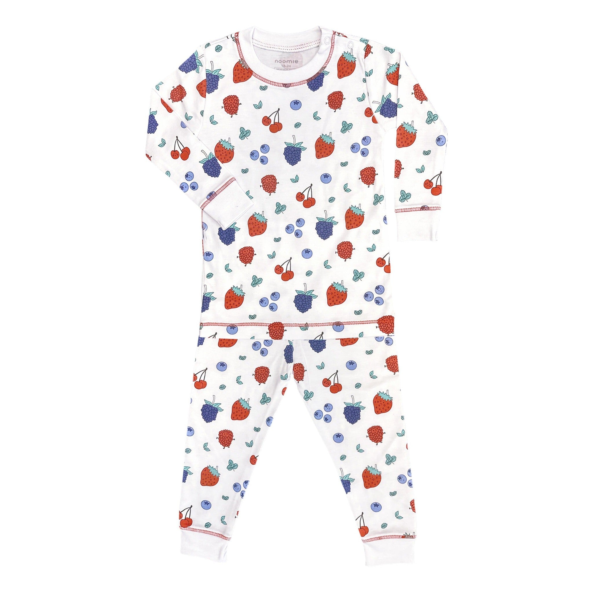 Berries & Cherries Long Sleeve Pajama Set