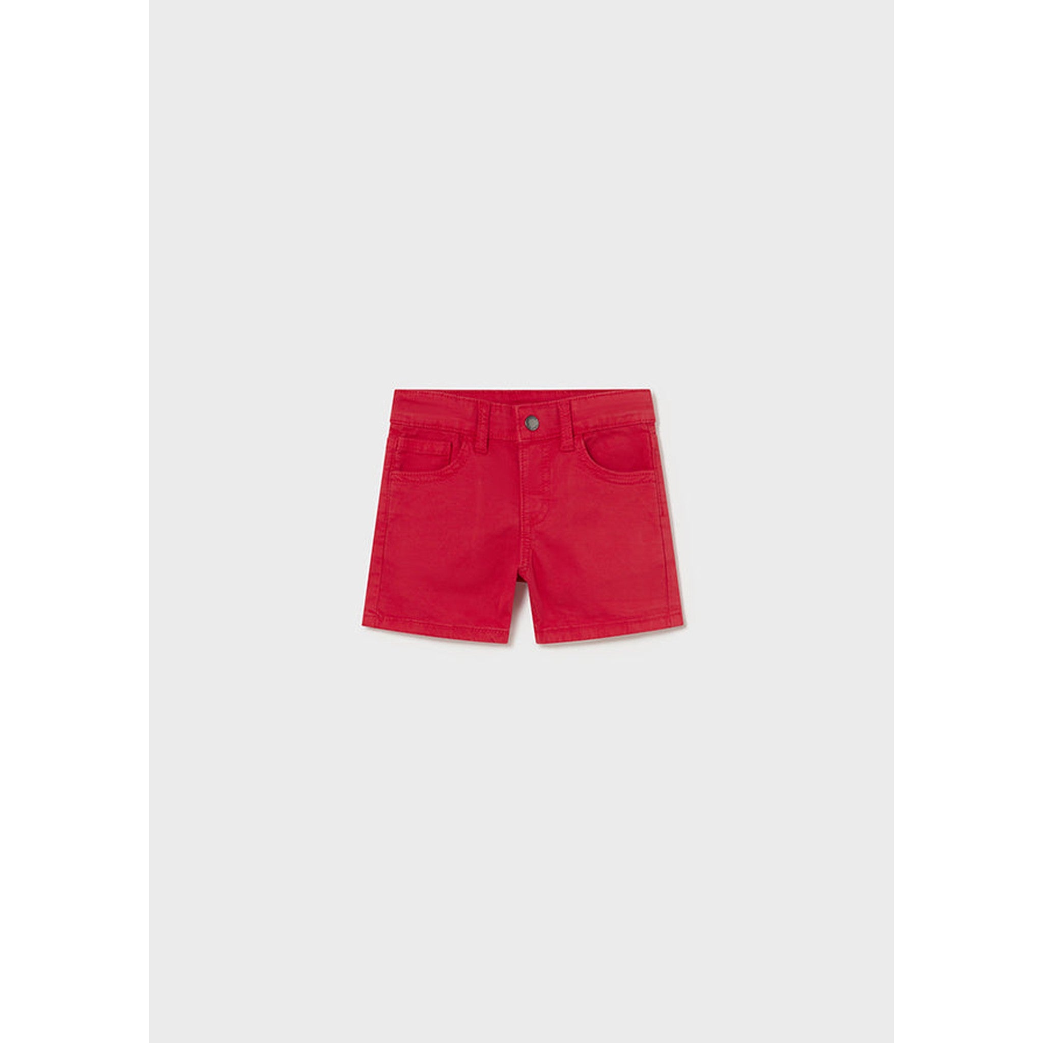 White Polo Red Short Set