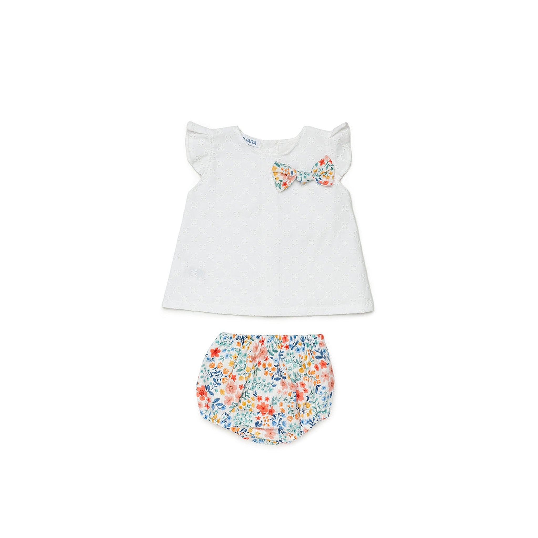 Poniente Eyelet Bloomer Set