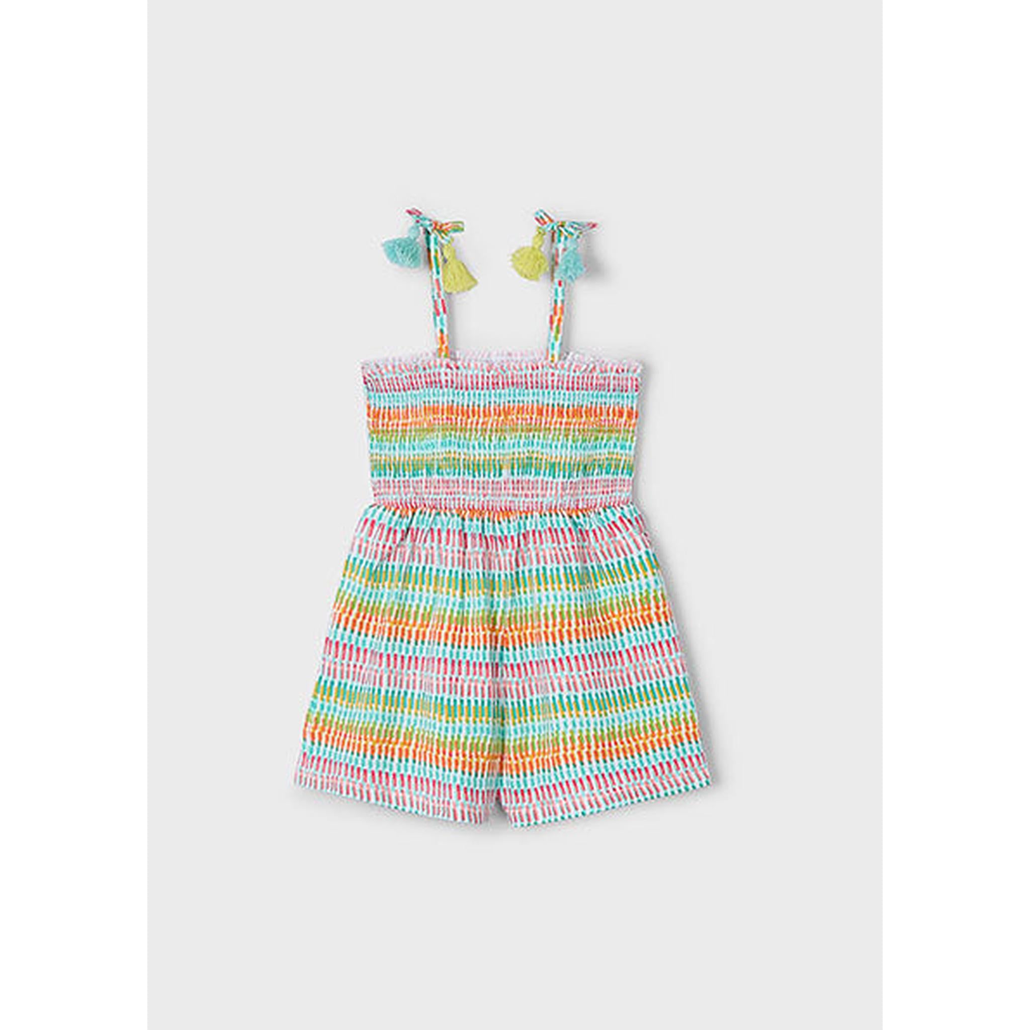 Aqua Tassel Romper