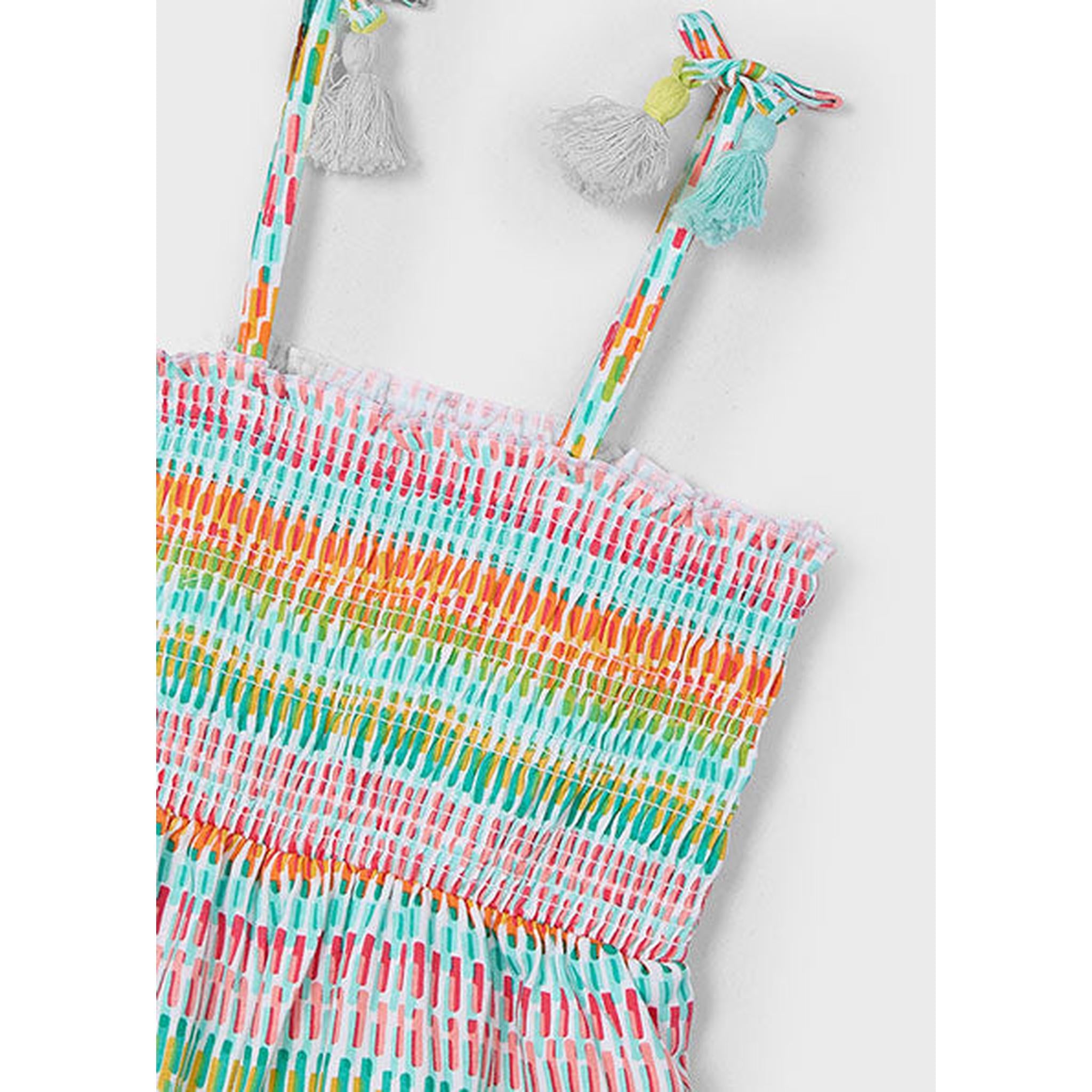 Aqua Tassel Romper