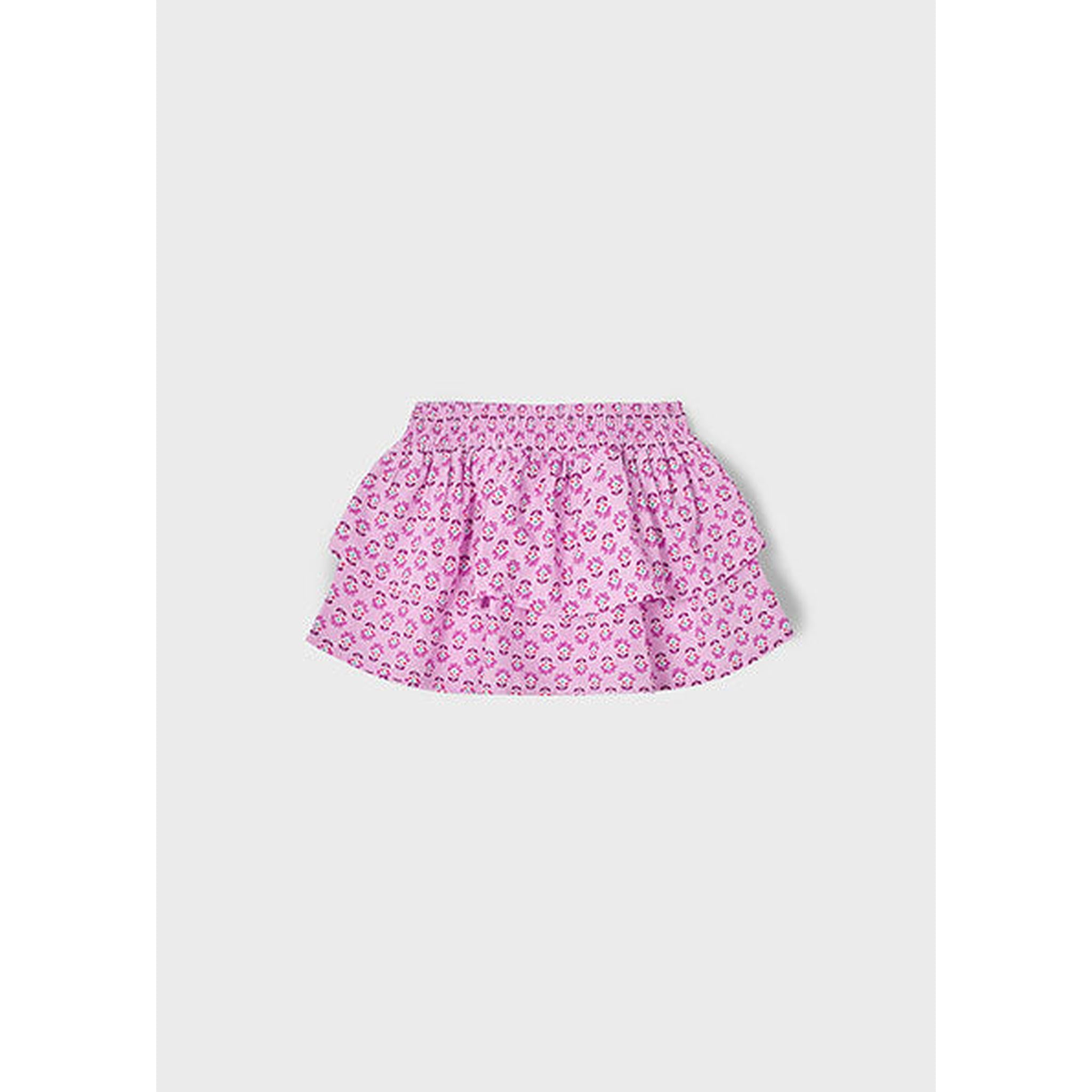 Girl Ruffle Printed Skirt Set