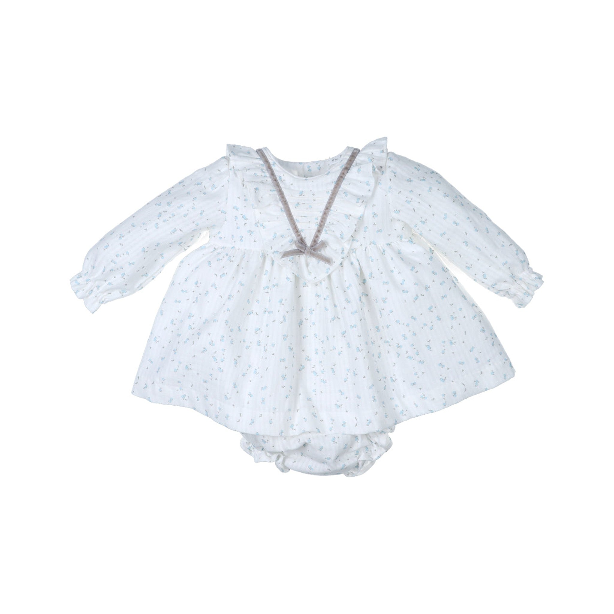 Mini Flor Azul Baby Dress