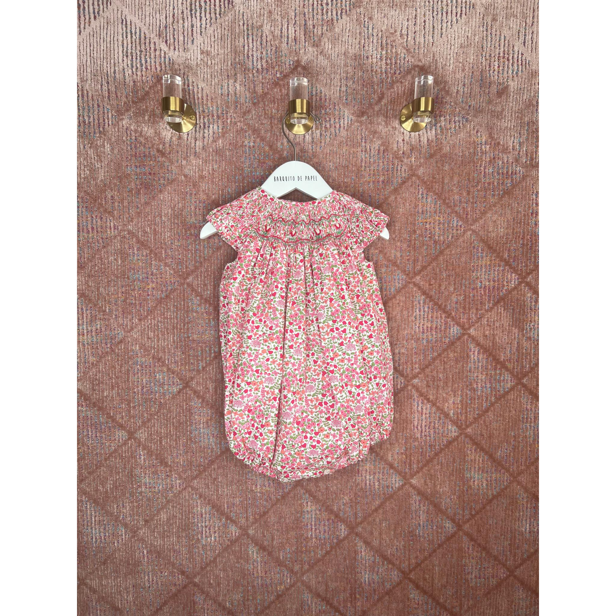 Flor Go Fresa Smocked Romper