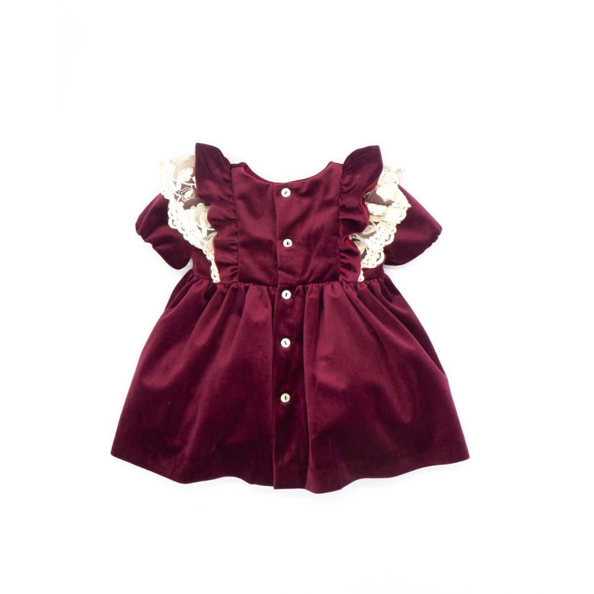 Burgundy Velvet Dress