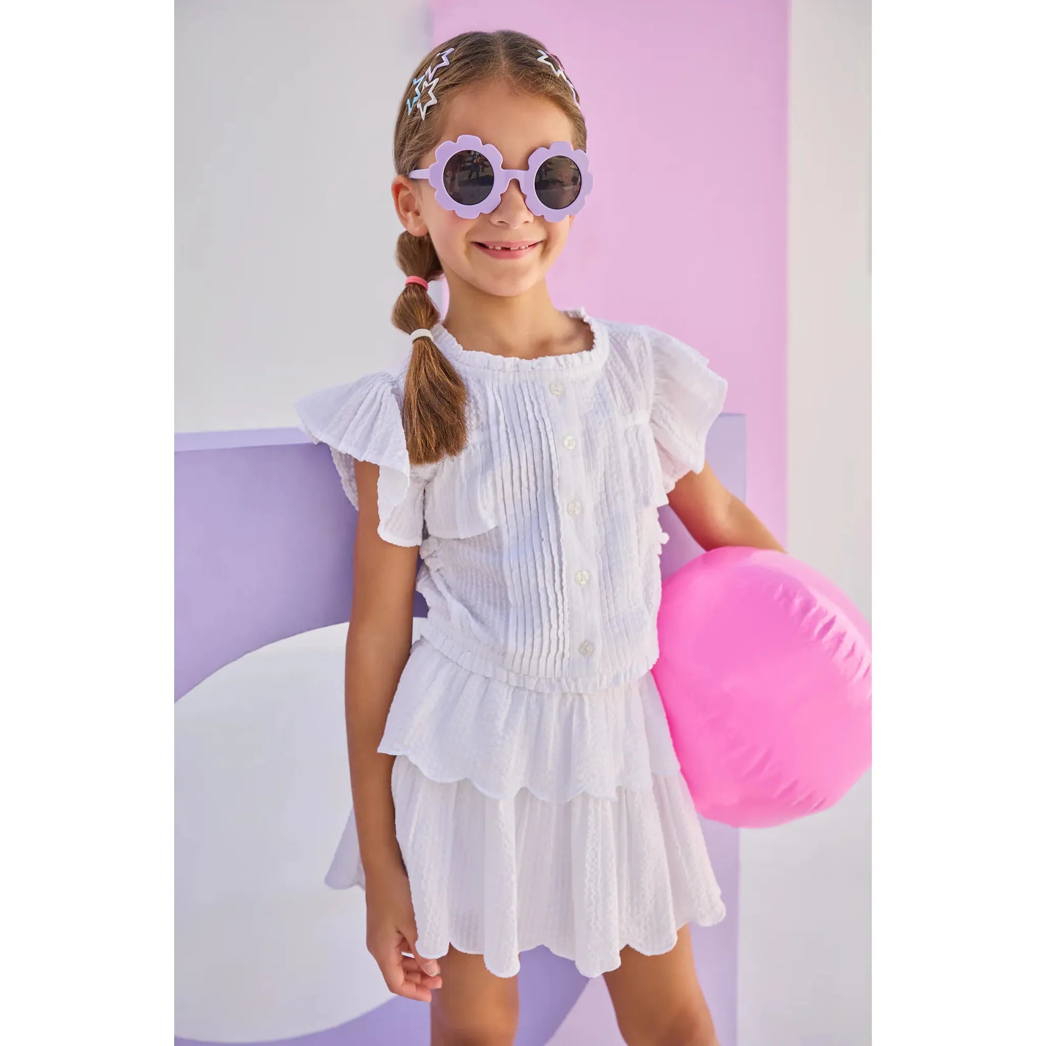 Annie Skort Set - White