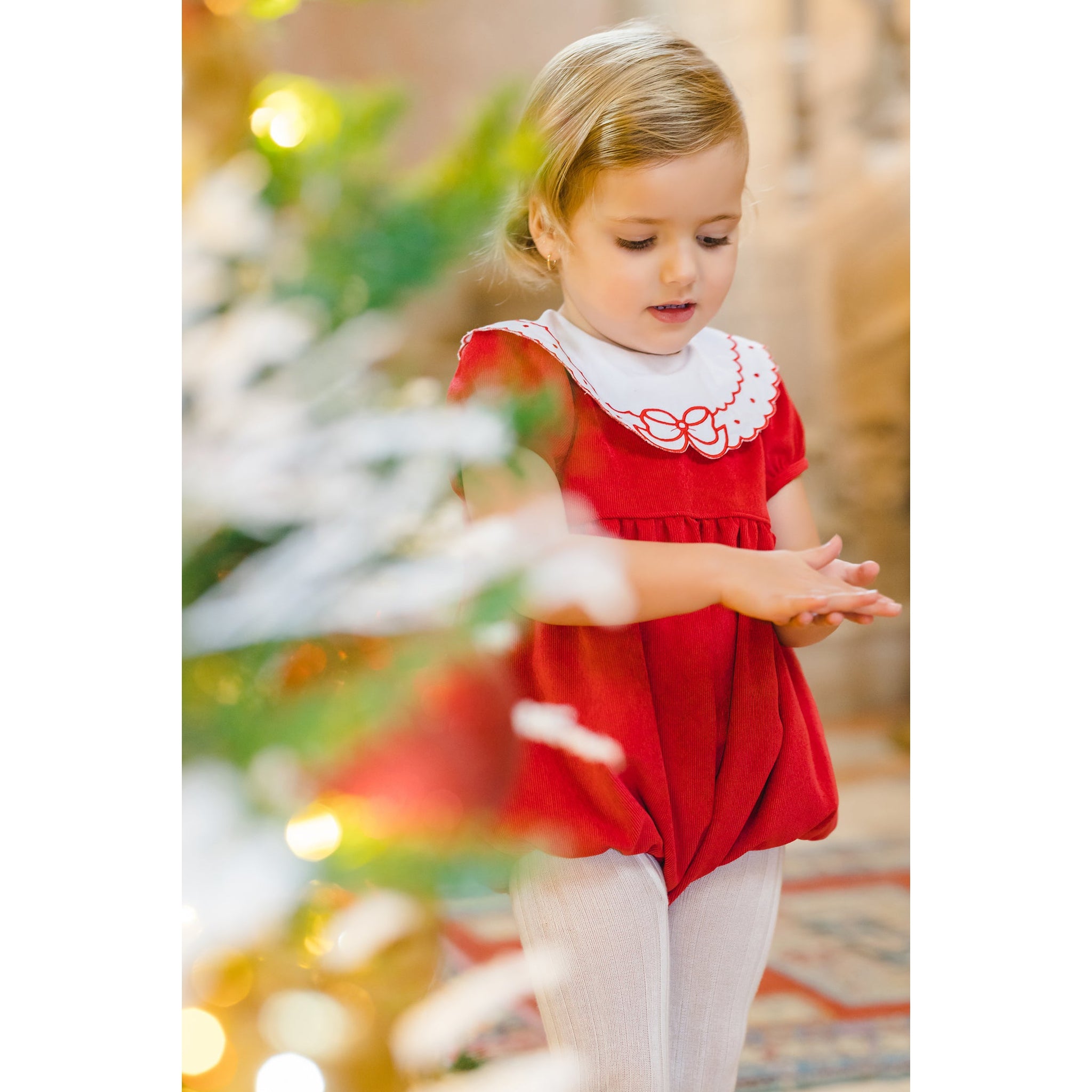 Christmas Eve Bow Romper