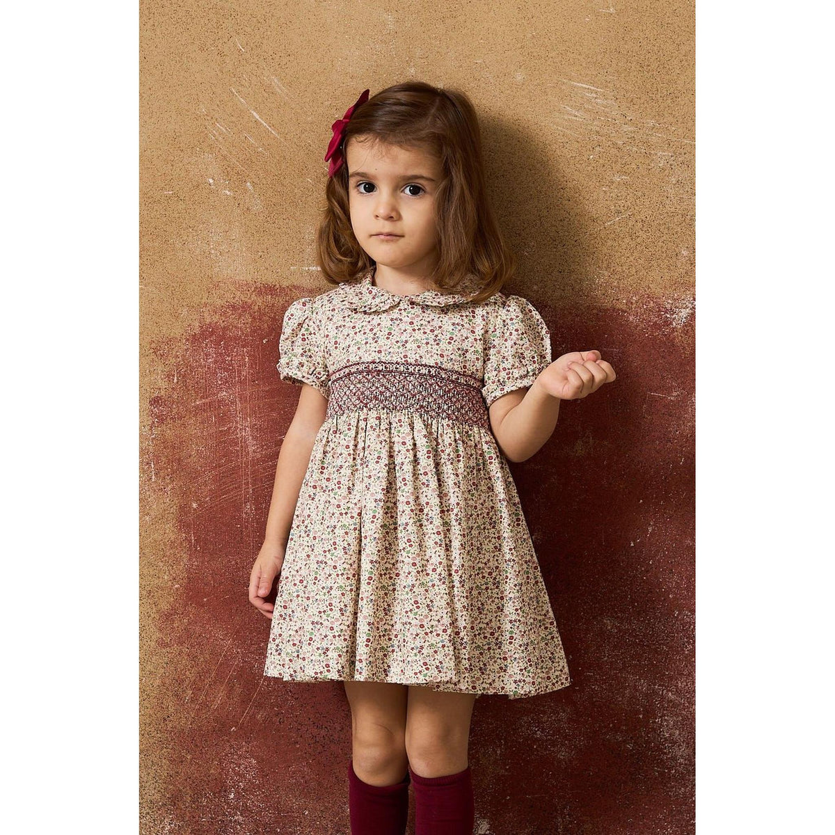 Vestido Nido Flores Rojas
