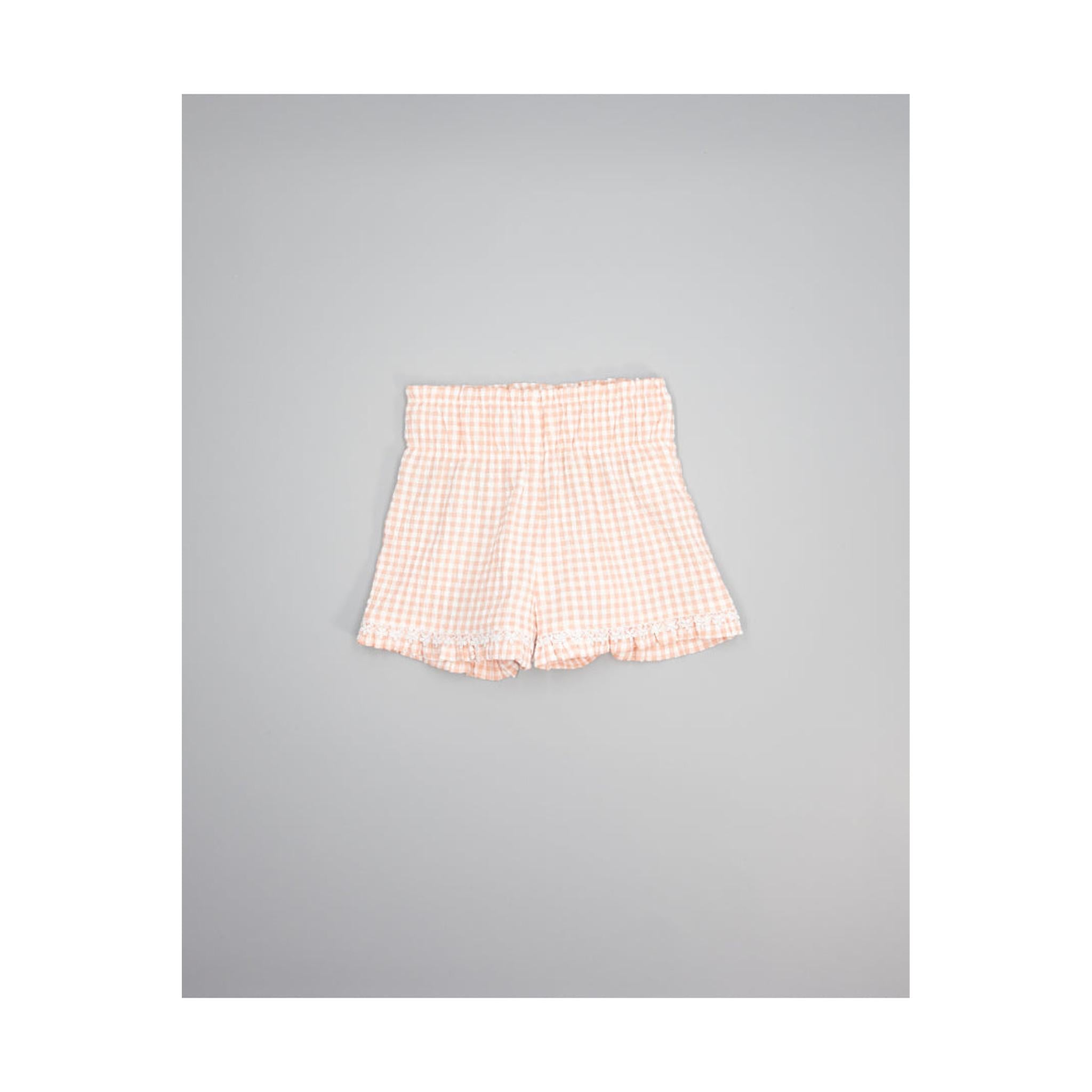 Coral Vichy Short Set