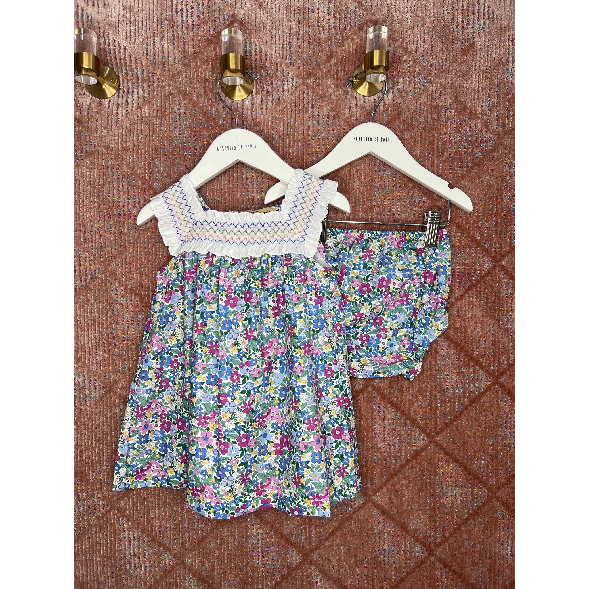 Carol Smocked Bloomer Dress