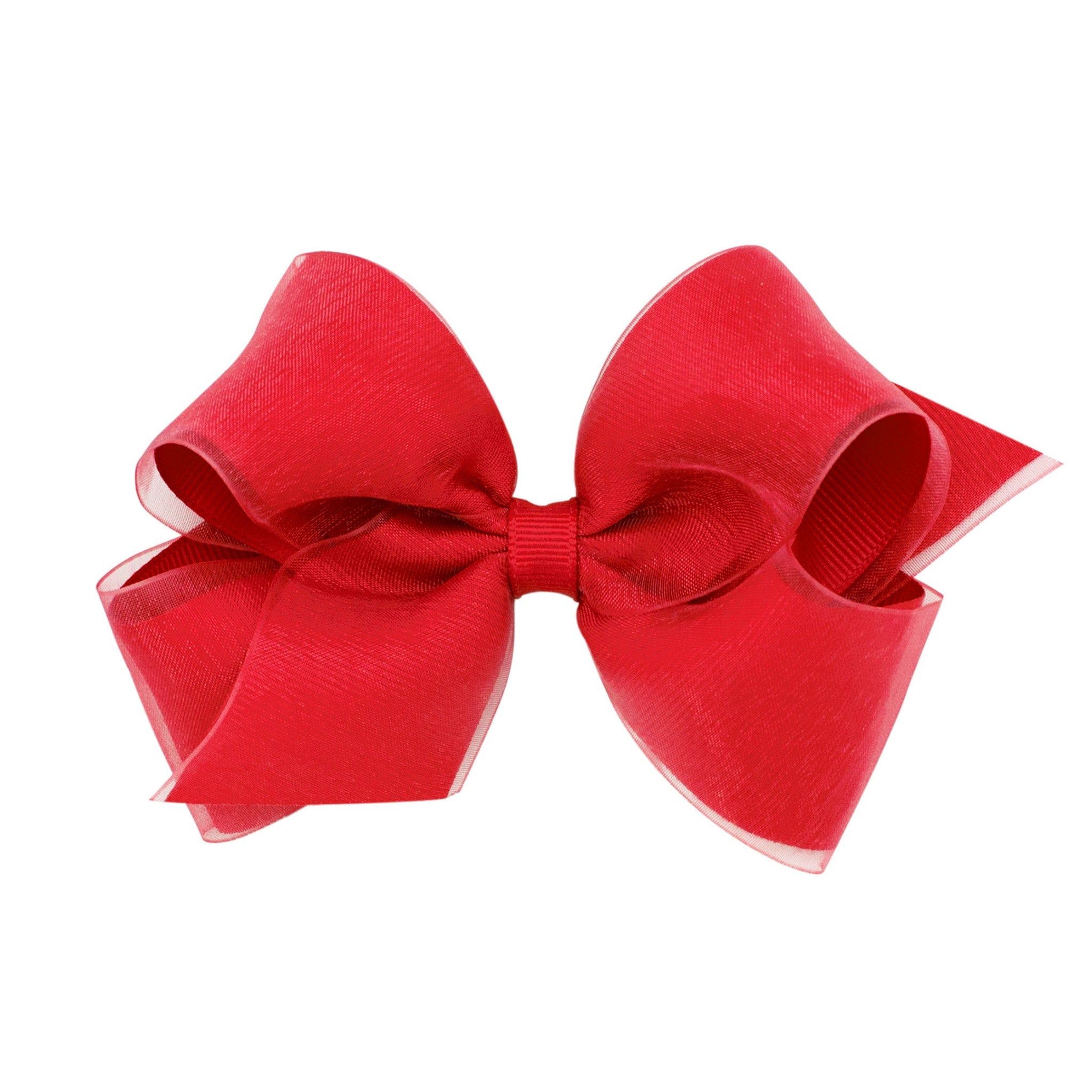 Medium Organza Overlay Girls Hair Bow