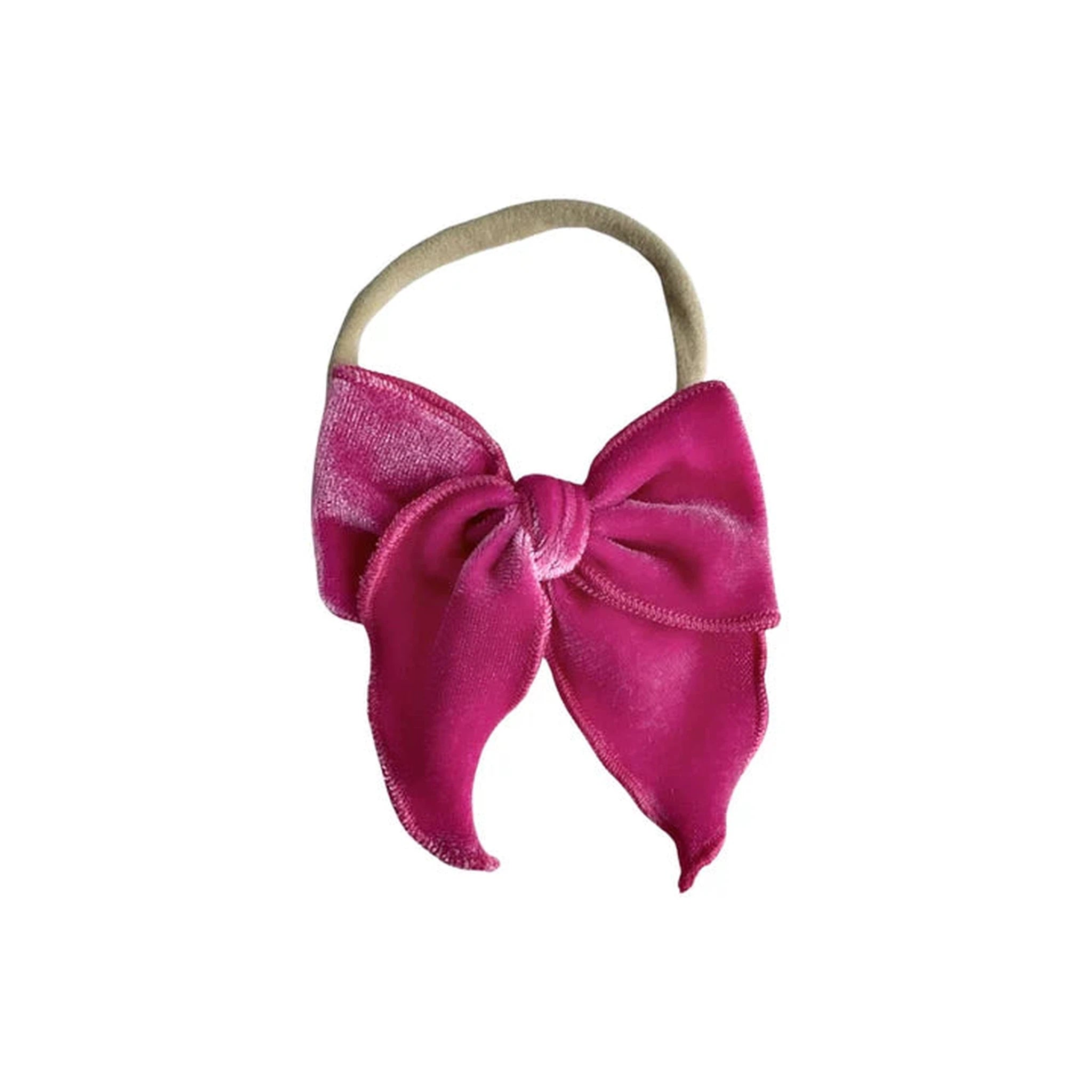 Velvet Fay Small Bow  Headband- Several Colors