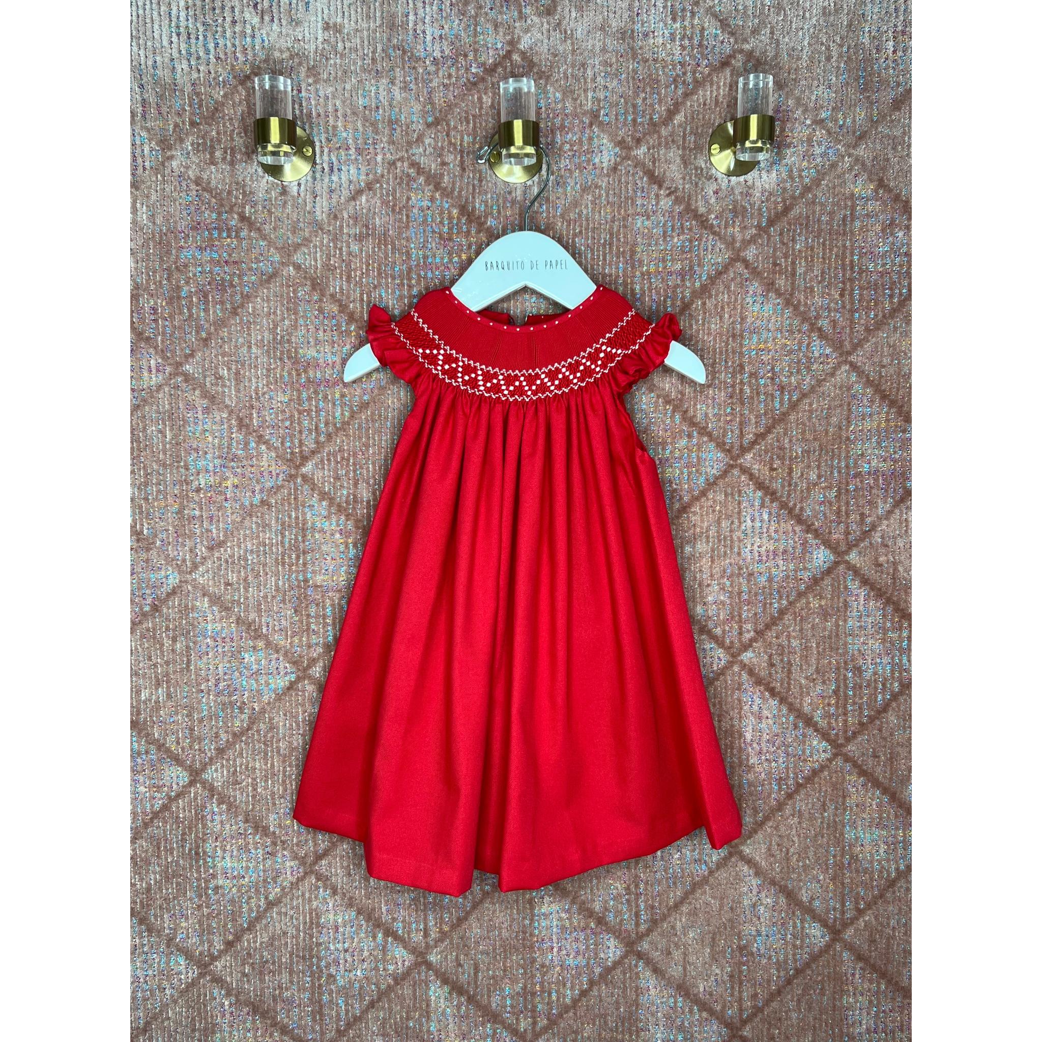 Jesusito Rojo Aletas Smock Beige