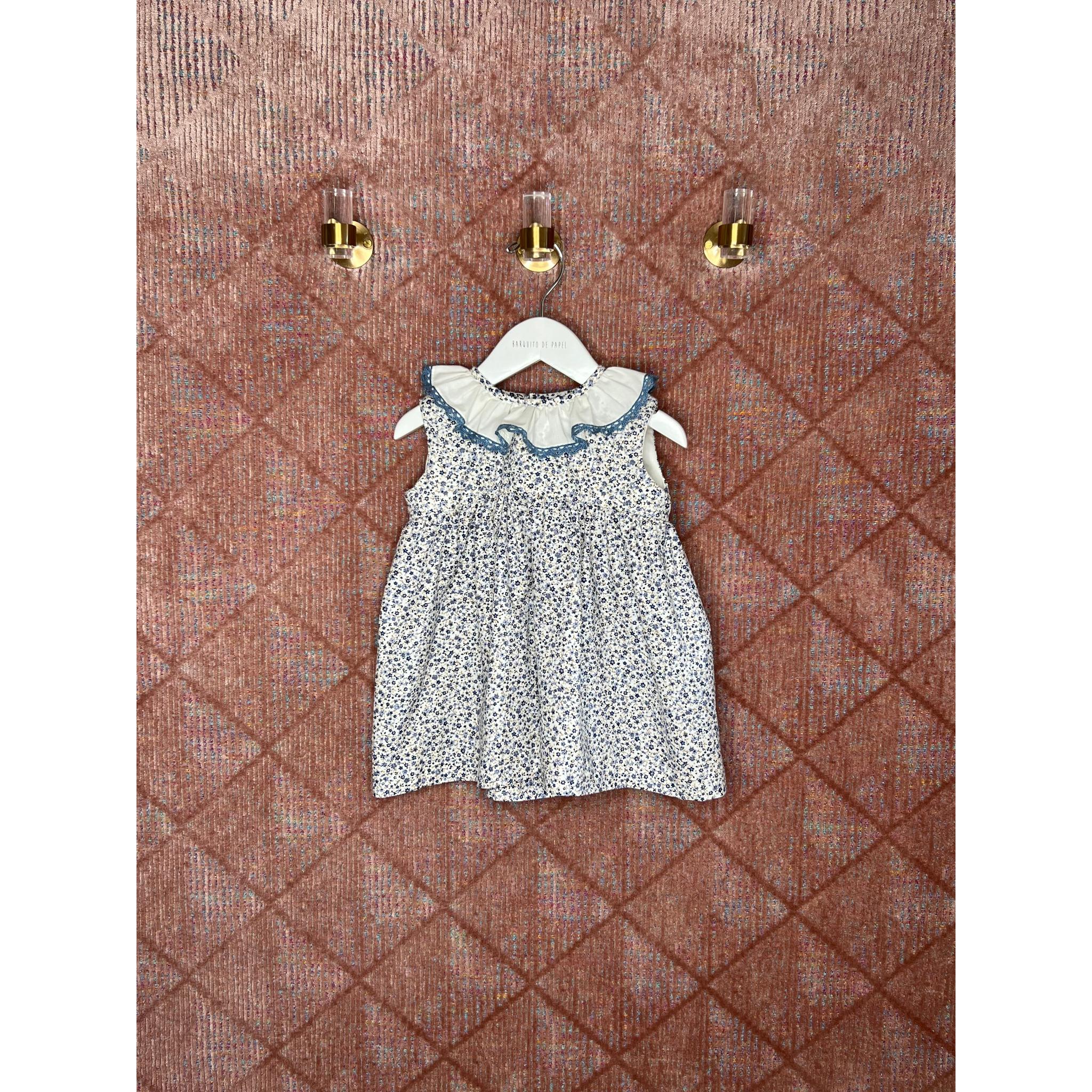 Vestido Volante Azul