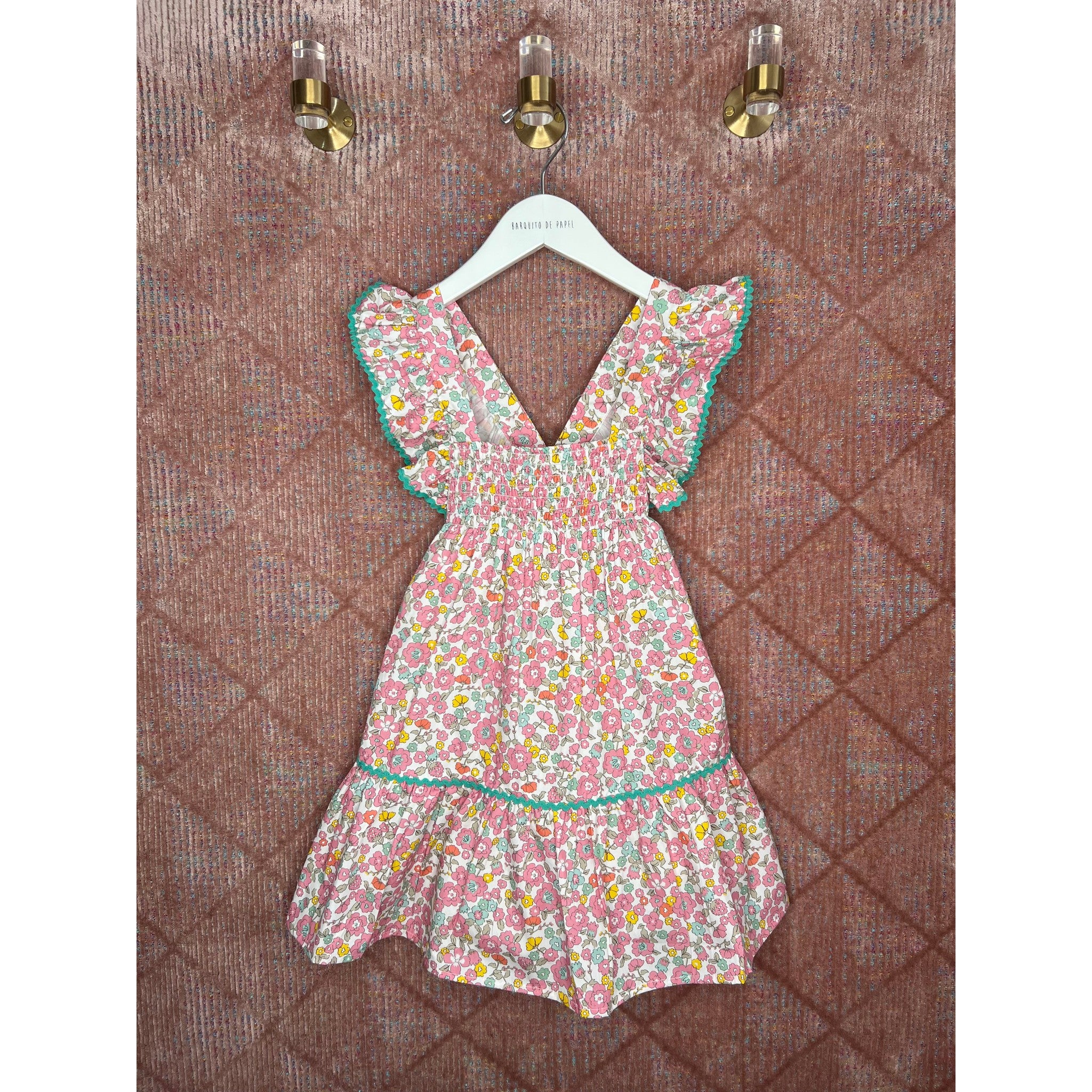 Betsy Flor Redonda Aletas Dress