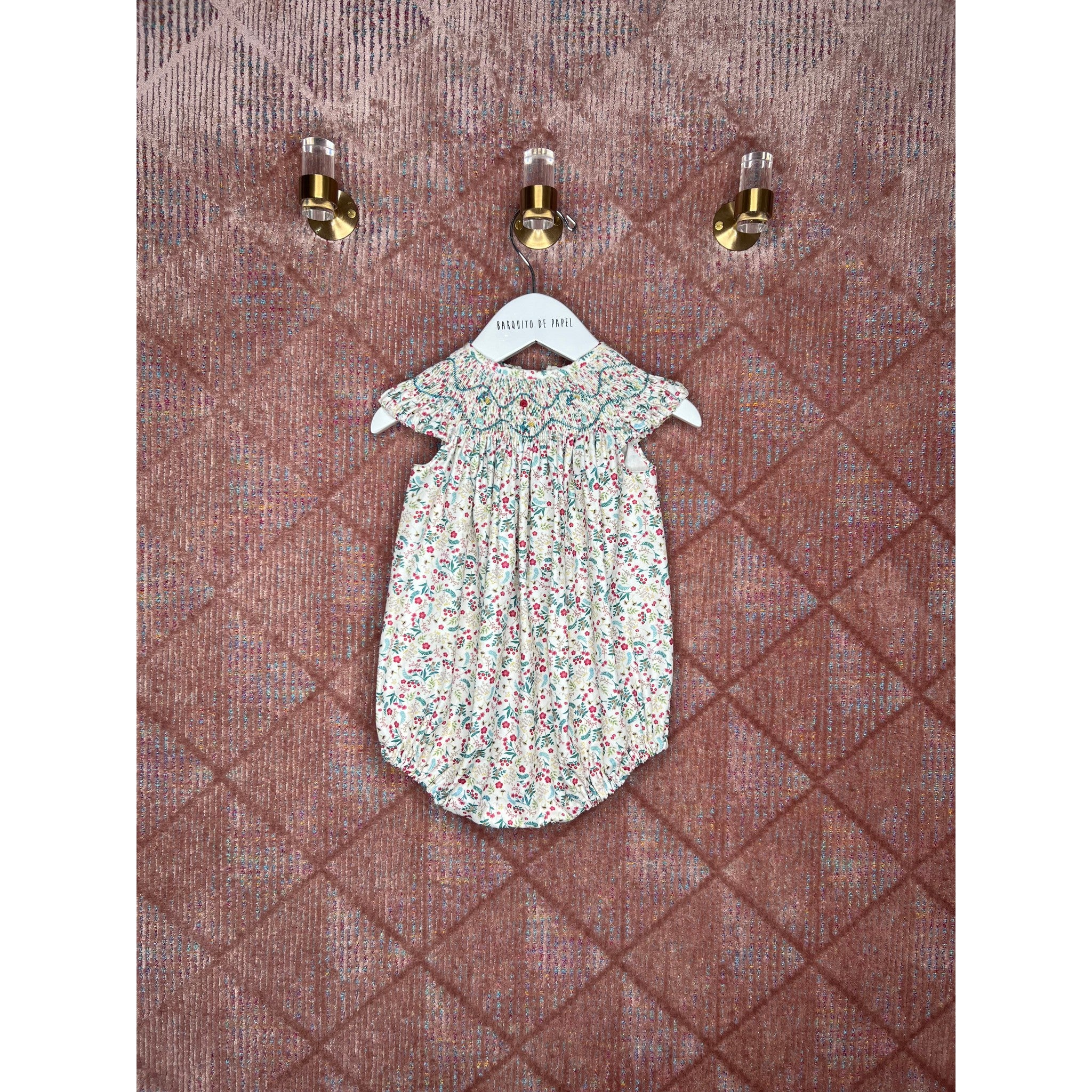 Verbena Smocked Romper - Goma