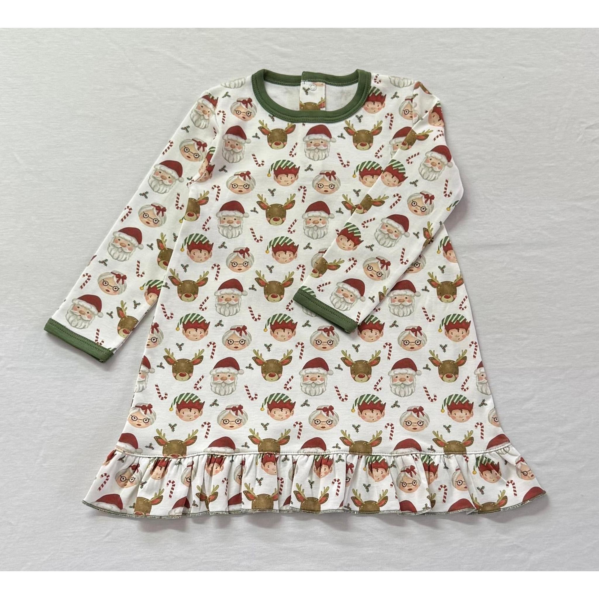 Santa + Friends Pima Nightgown