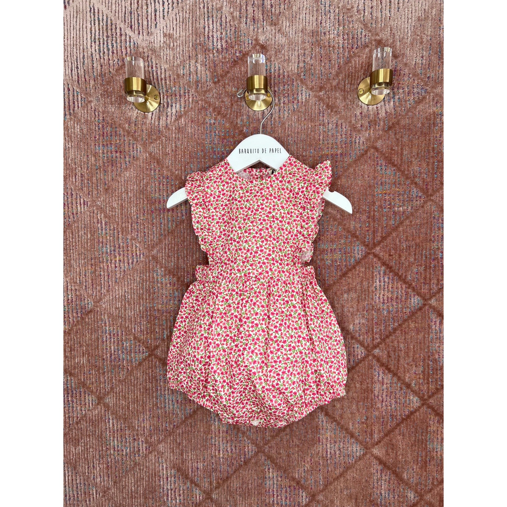 Mini Flor Scallop Romper