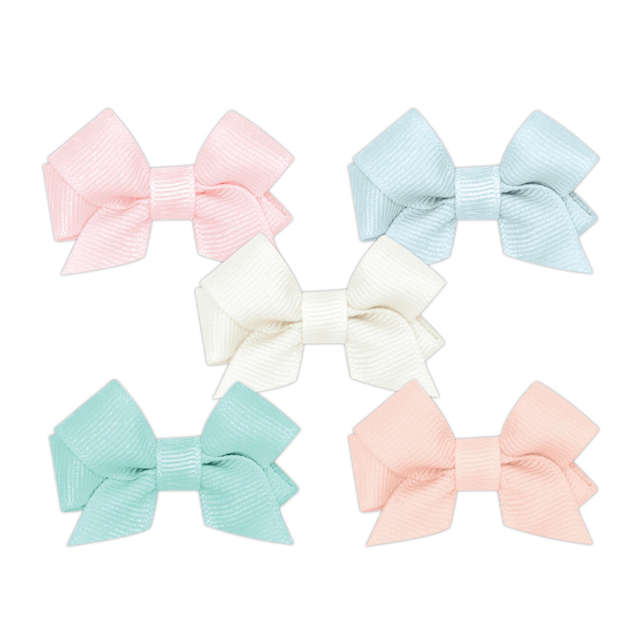 Five Tiny Front-tail Grosgrain Bows