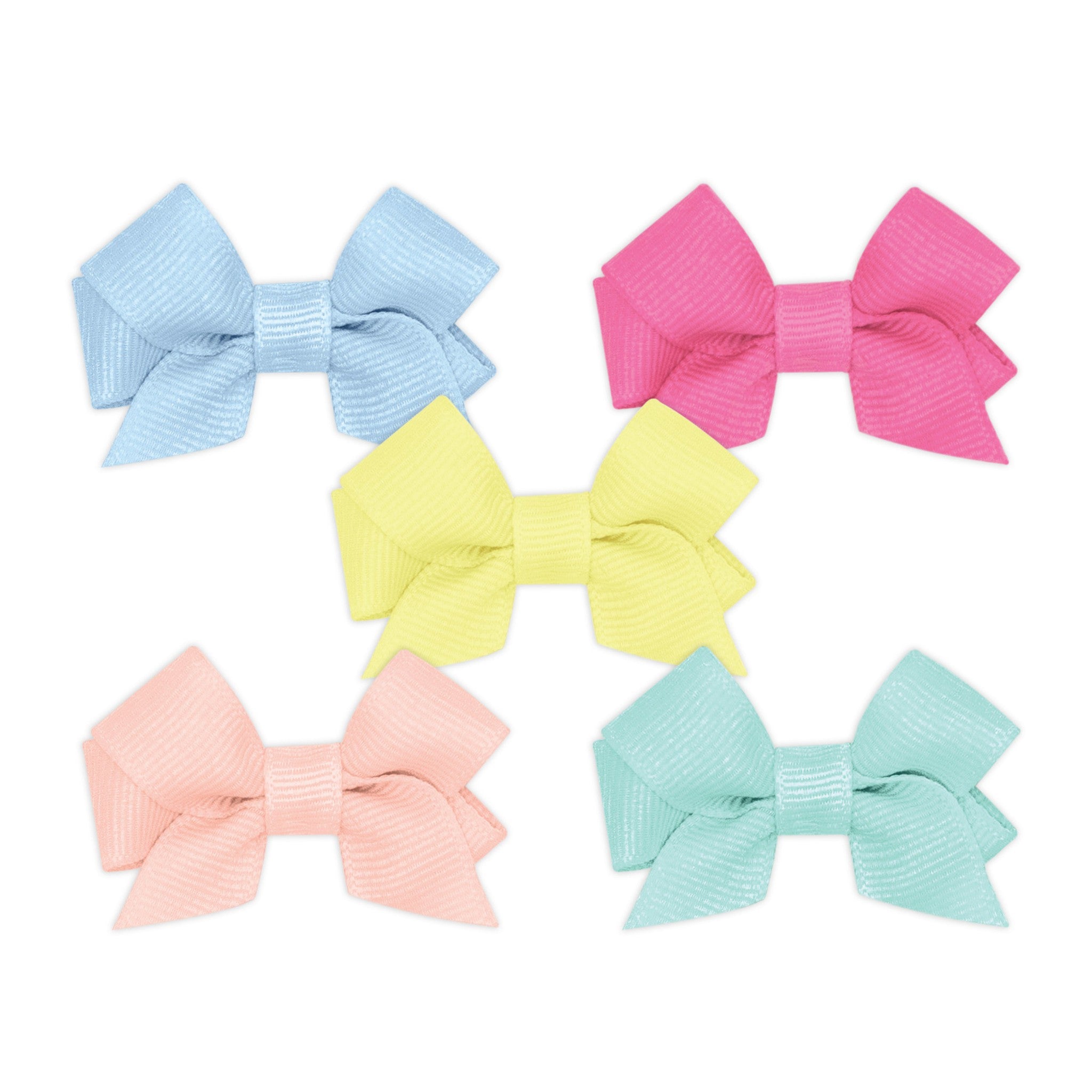 Five Tiny Front-tail Grosgrain Bows