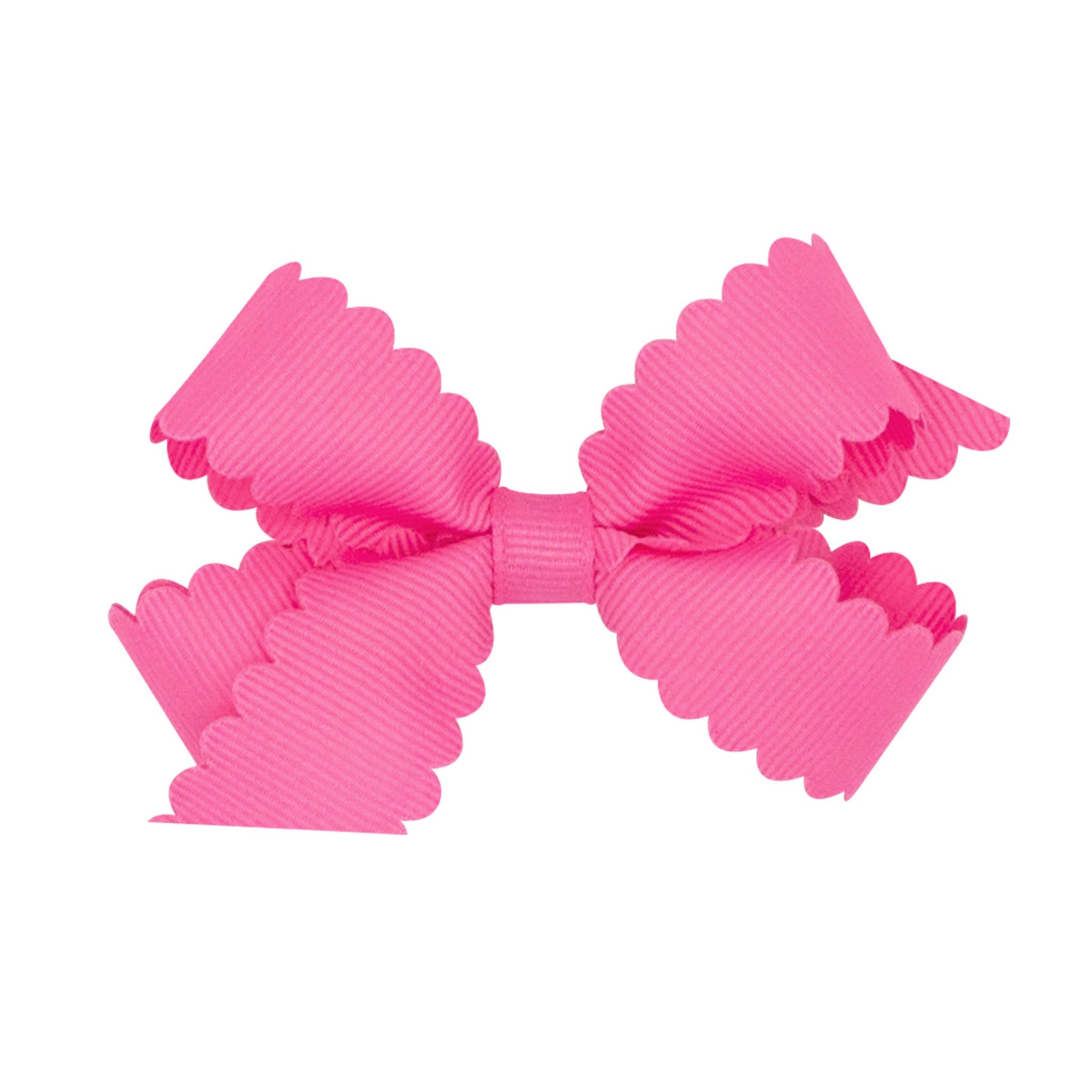 Mini Scalloped Edge Grosgrain Bow