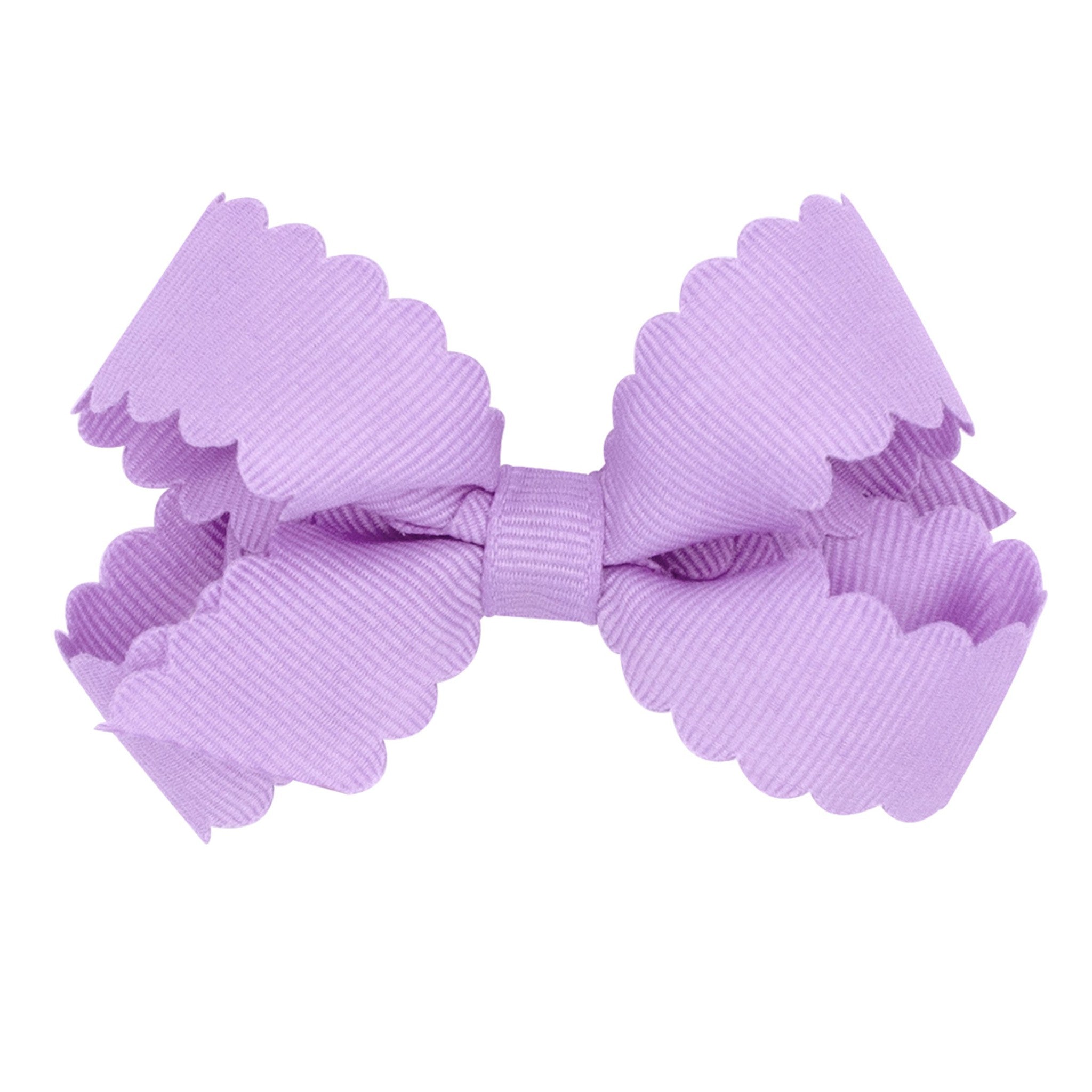 Mini Scalloped Edge Grosgrain Bow