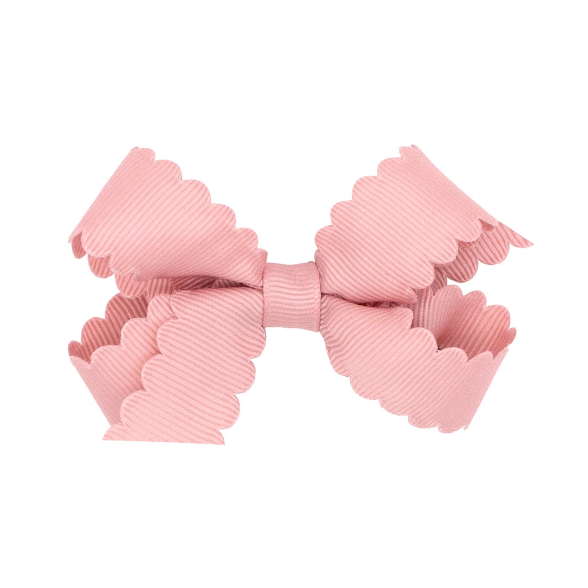 Mini Scalloped Edge Grosgrain Bow