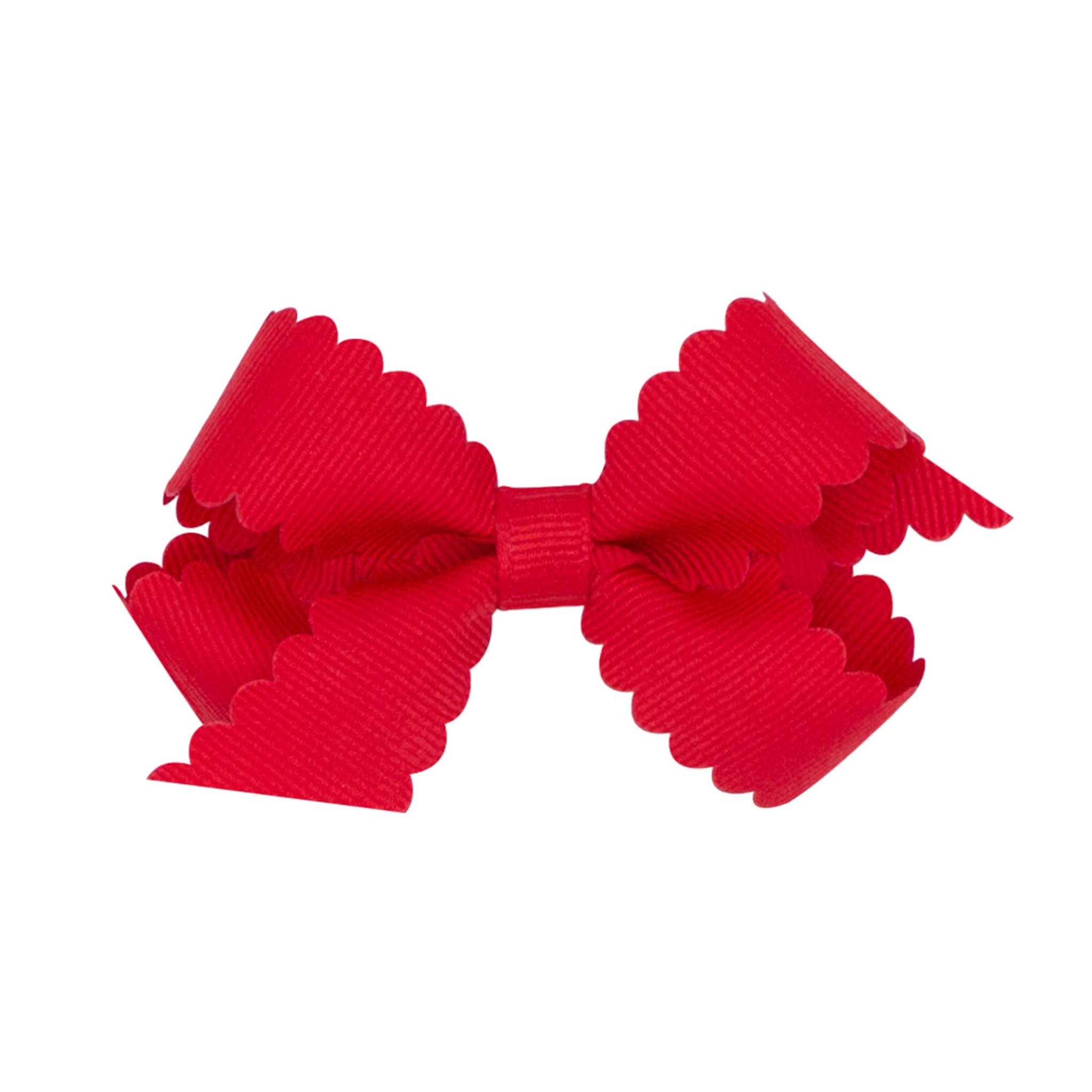 Mini Scalloped Edge Grosgrain Bow