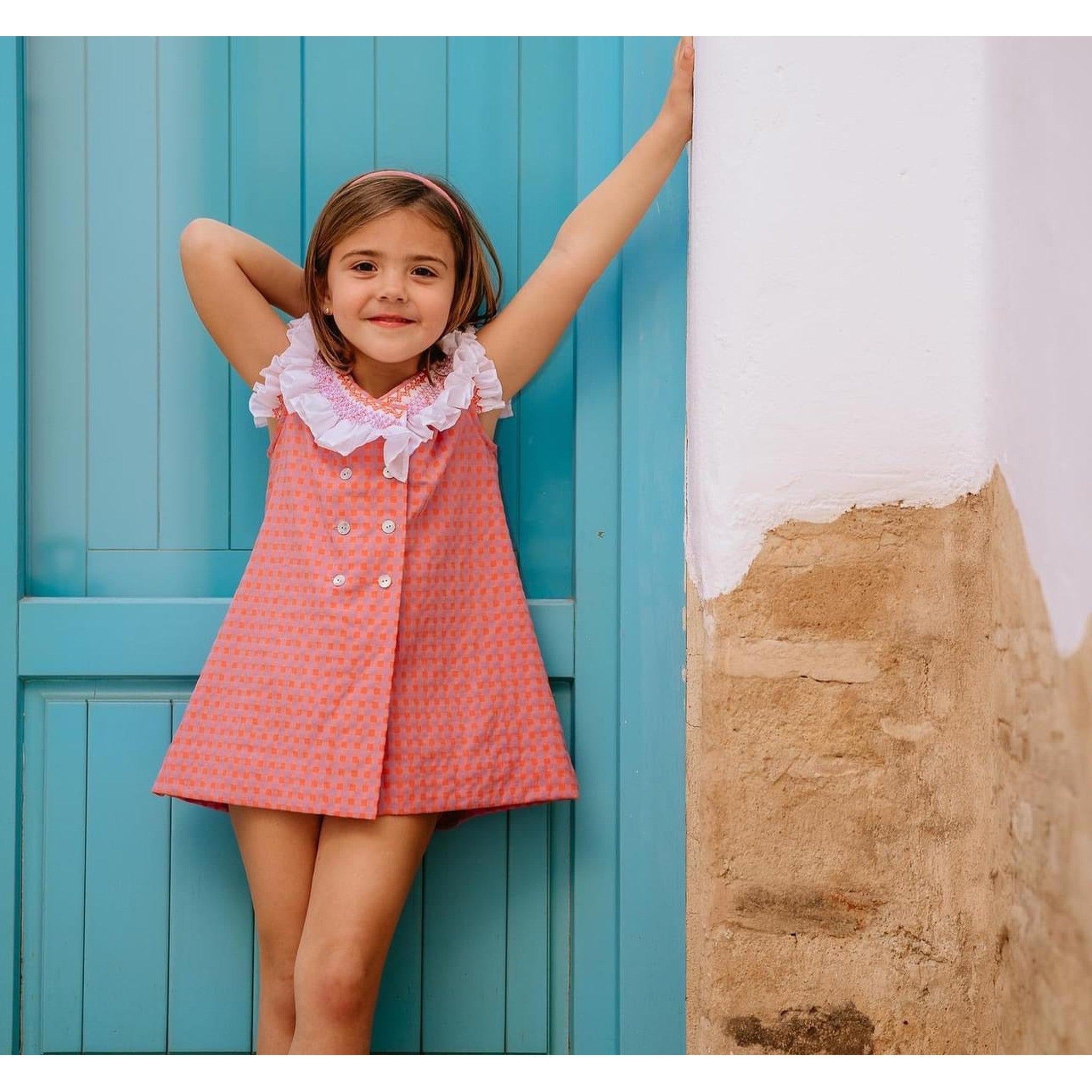 Lobster Hand Smocked Dress