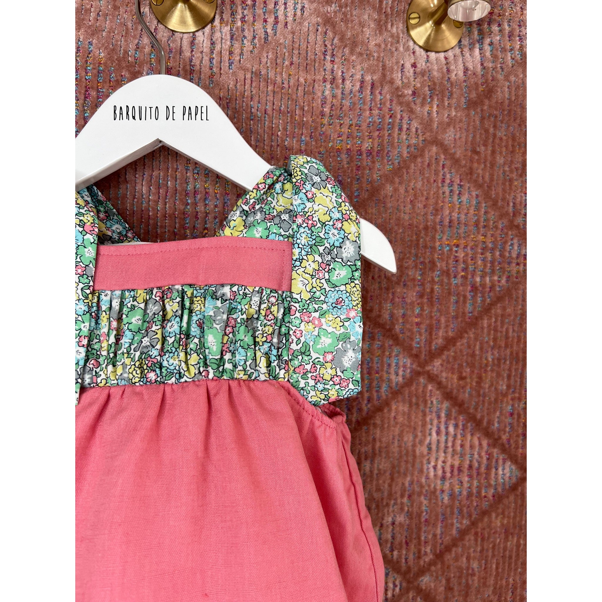 Liberty Romper - Guava