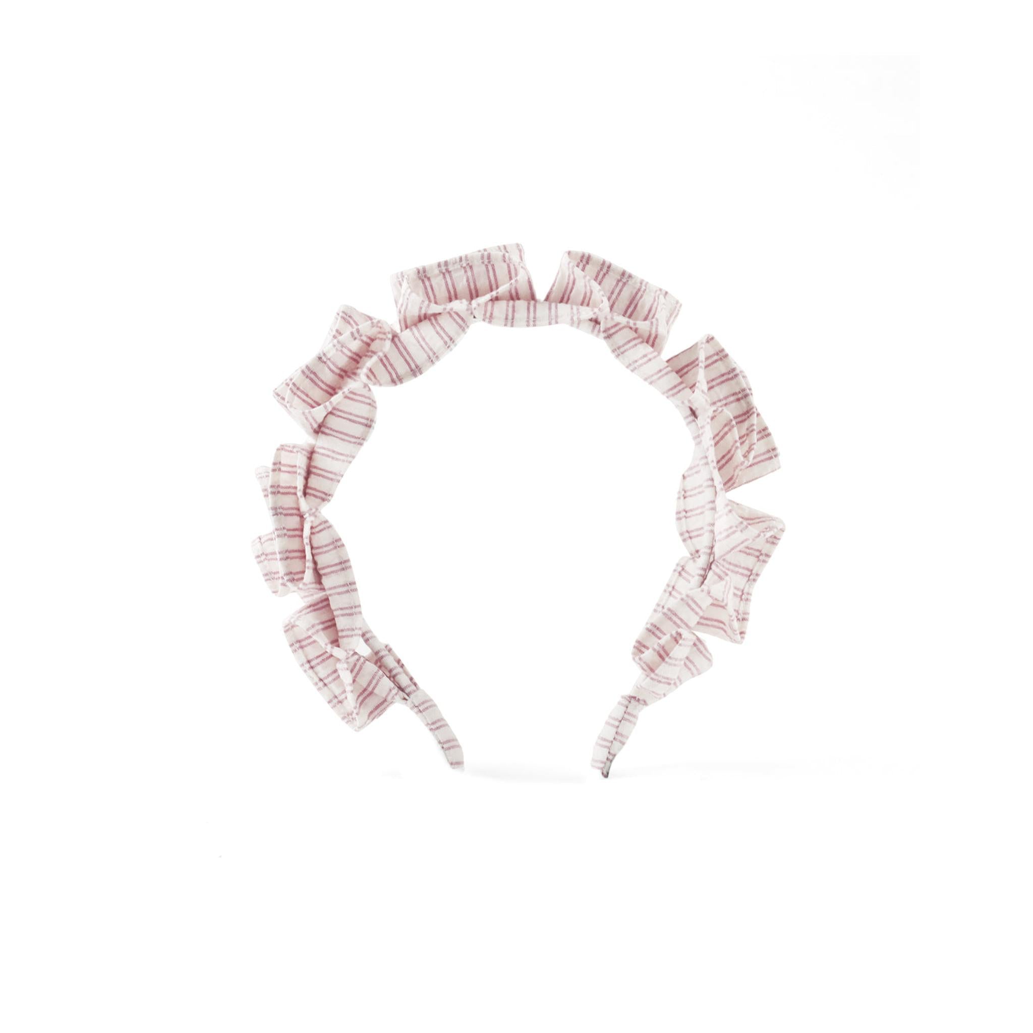PIPER BOX PLEATED STRIPES HEADBAND