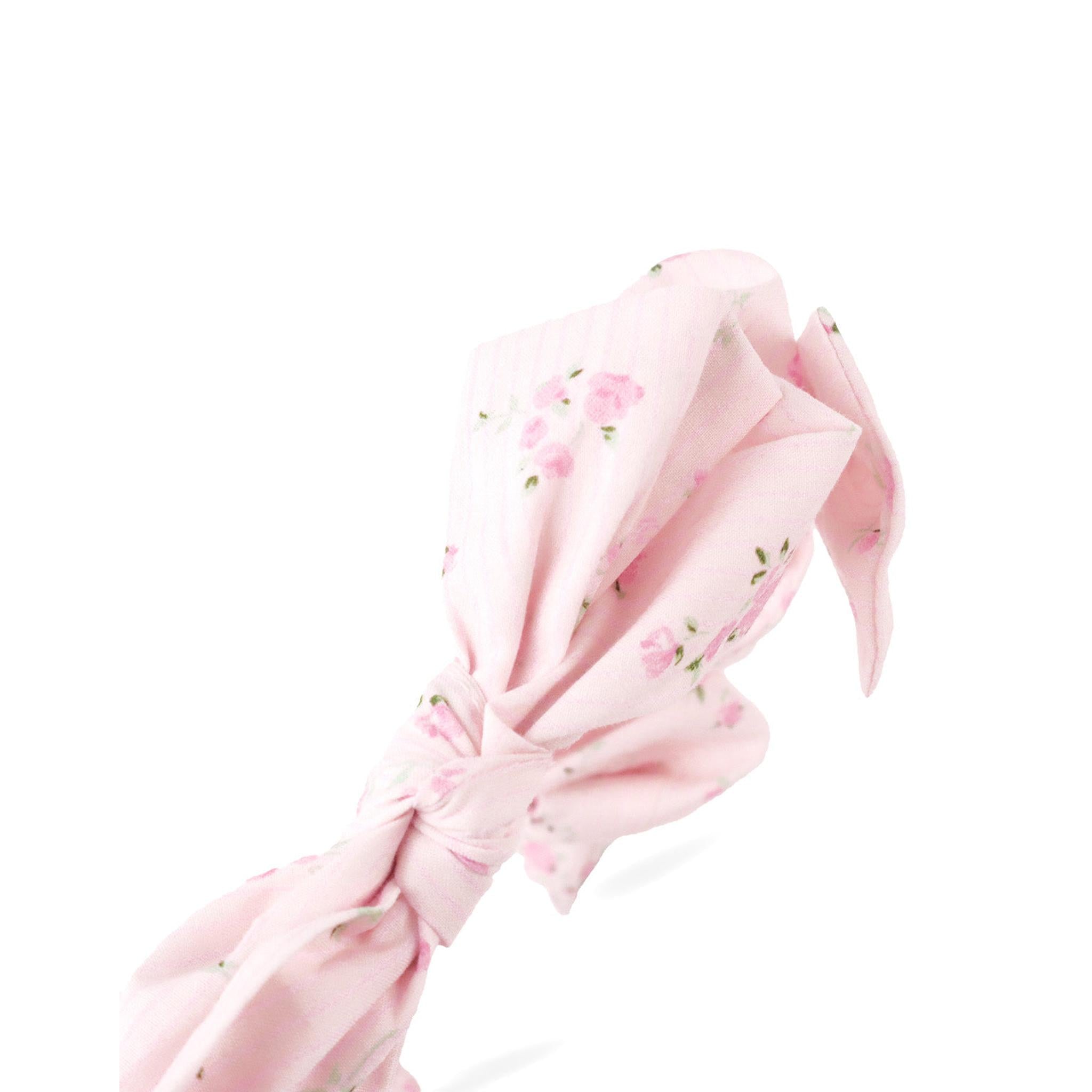 ELODIE RUCHED HEADBAND WITH TIES