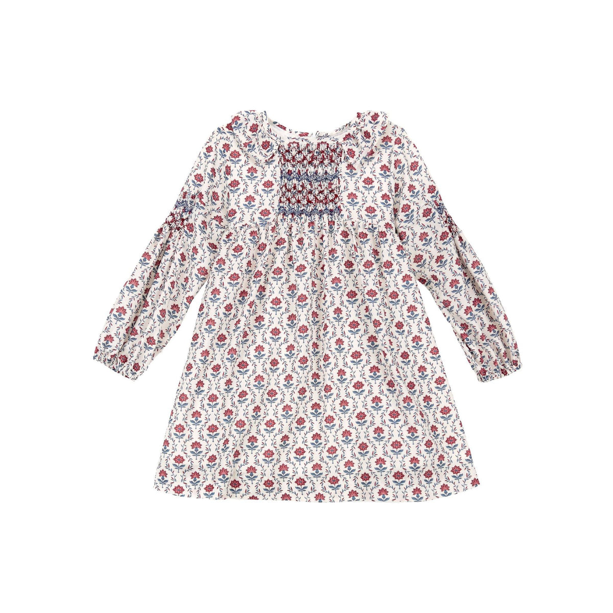 Vestido Smock Berenjena